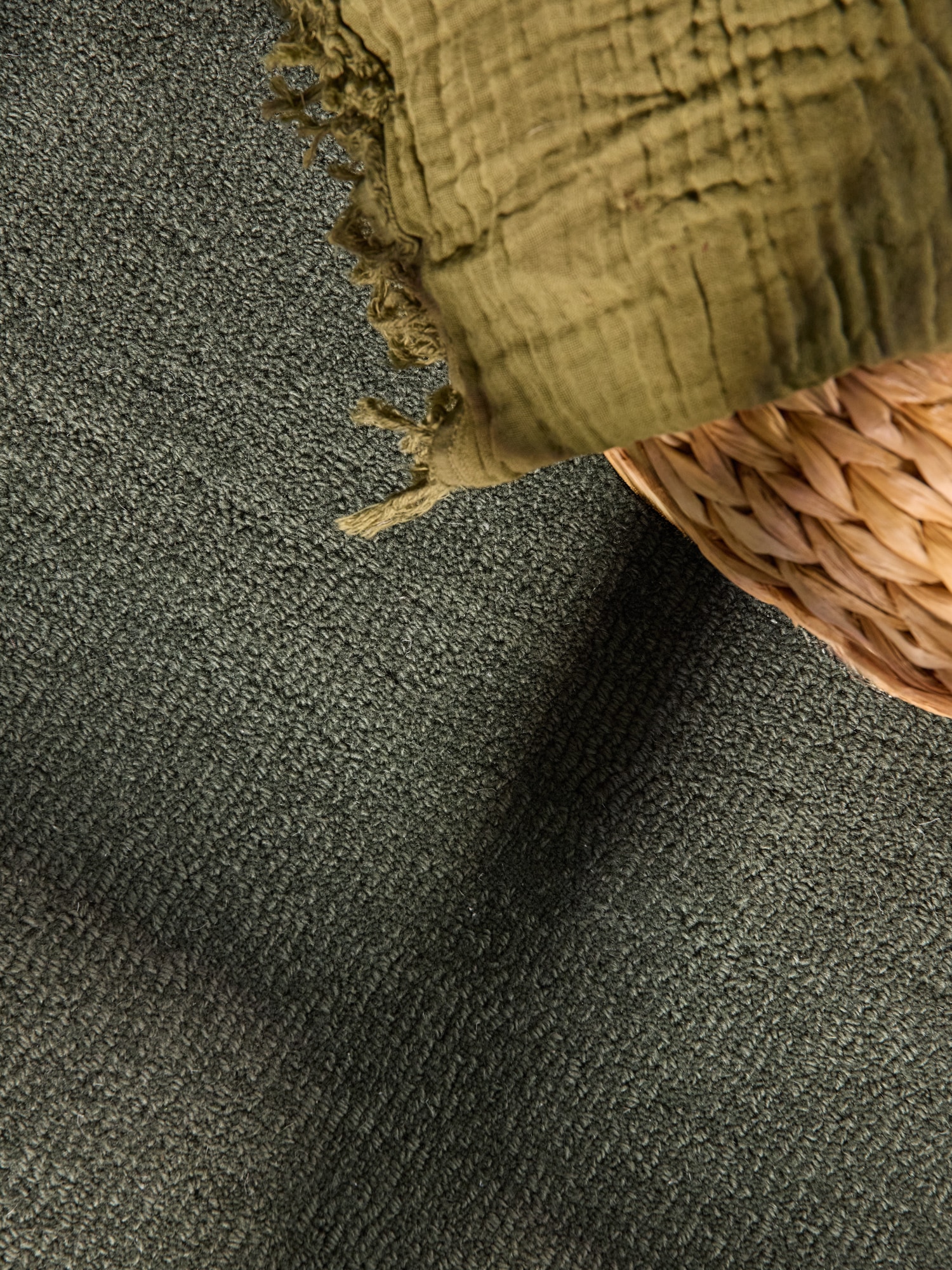 Villeroy & Boch Tapis »Wollteppich Kari« Rond 17 mm Höhe Handgewebt, Wolle, Bordüre, Einfarbig, Läufer, Wohnzimmer, Organisch