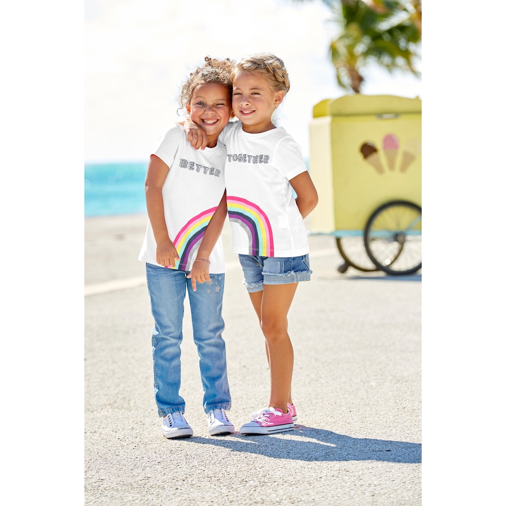 KIDSWORLD Print-Shirt »BETTER TOGETHER«, (Packung, 2er-Pack), für Freundinnen