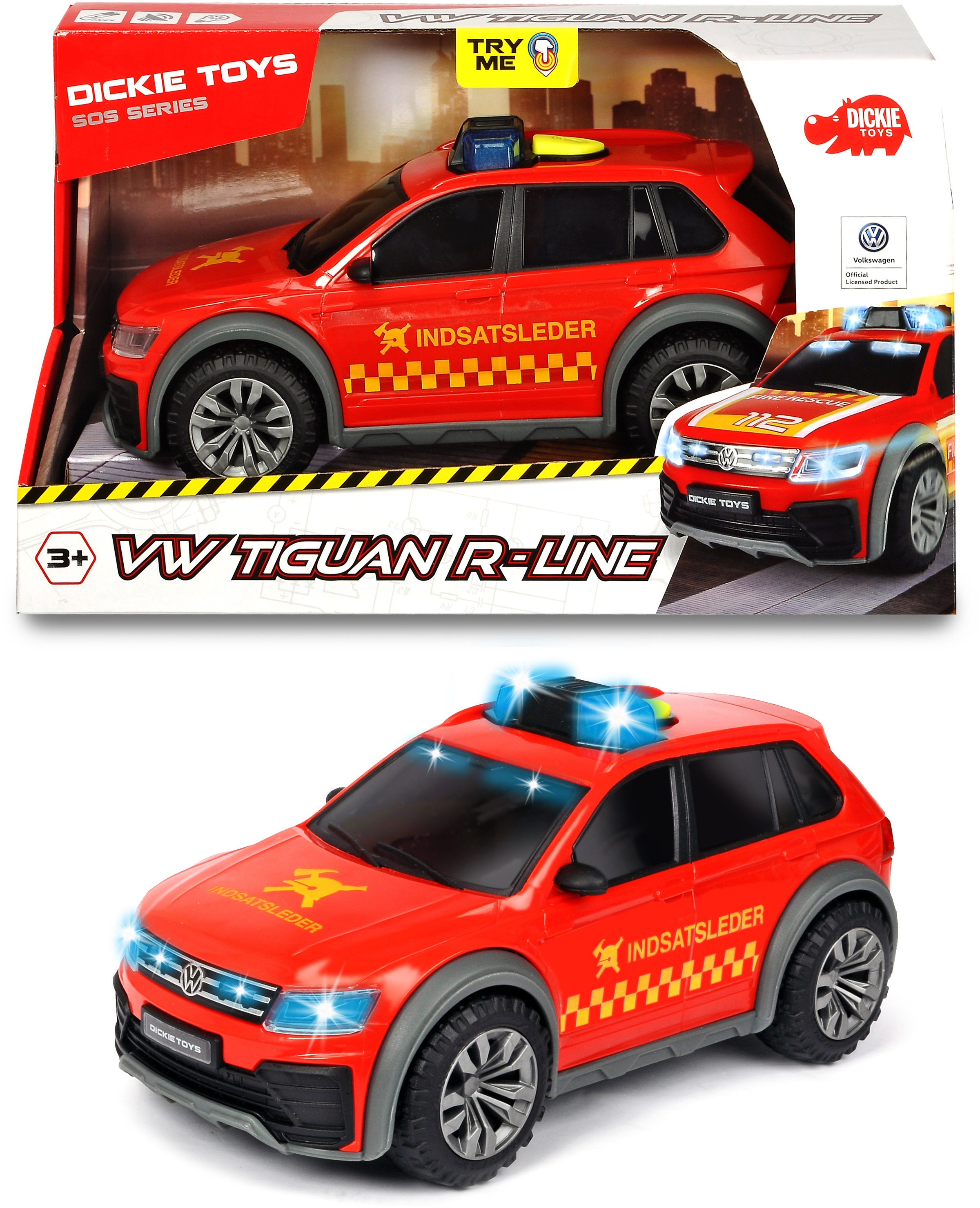 Image of Dickie Toys Spielzeug-Auto »VW Tiguan R-Line Fire Car«, mit Licht und Sound bei Ackermann Versand Schweiz