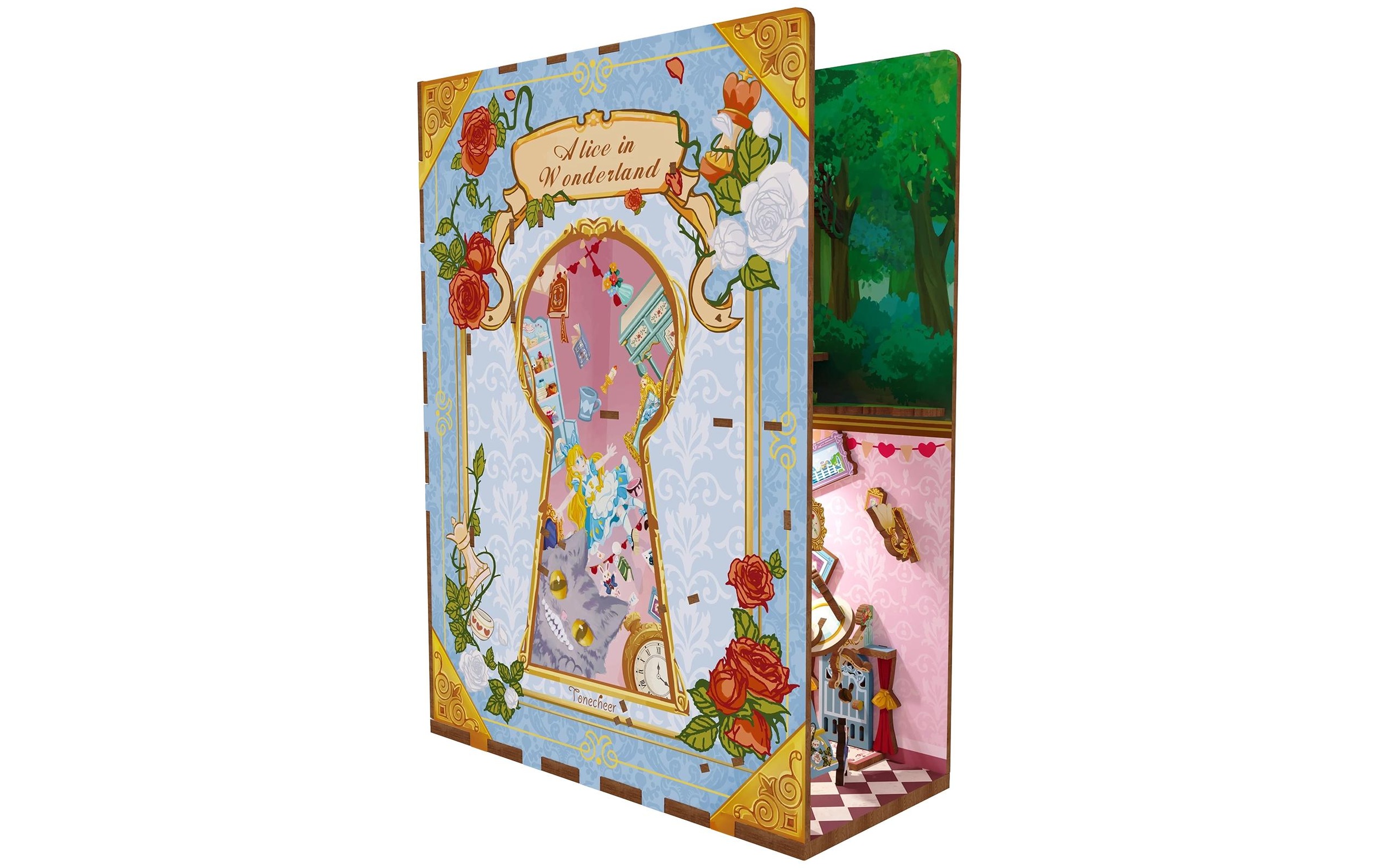 Image of Modellbausatz "Tonecheer Book Nook Alice in Wonderland" 184 Stk. tlg.