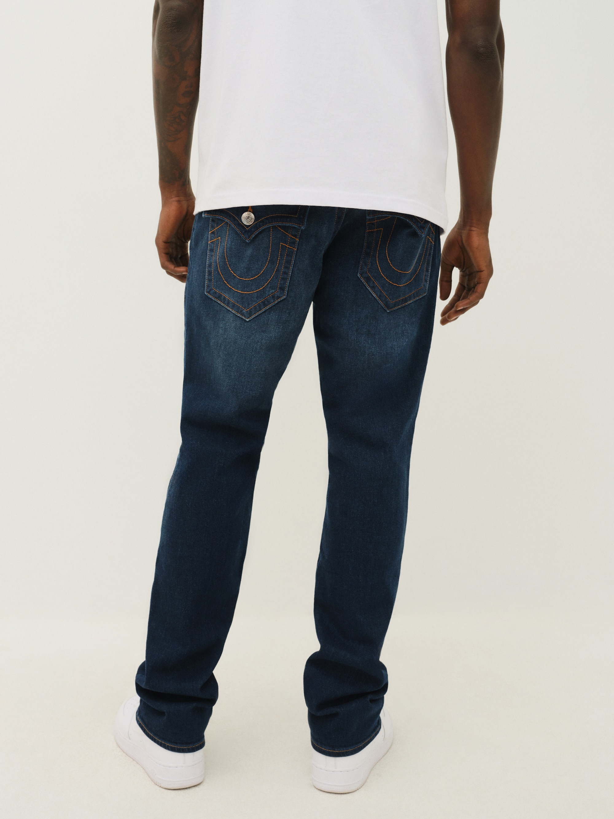 True Religion Jeans droit »RICKY SN FLAP« mélange coton, coupe droite