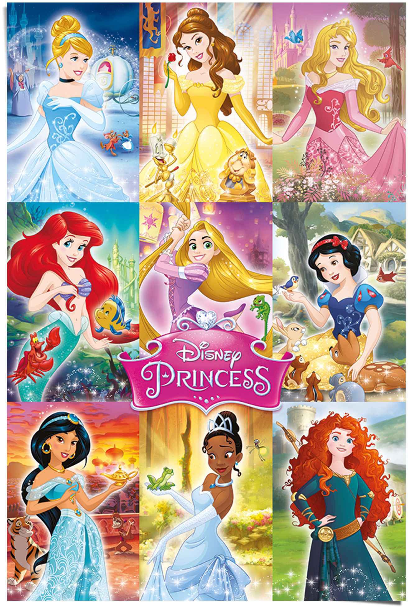 Image of Reinders Poster "Disney`s Prinzessinnen Kollage" 1 Stk. tlg.