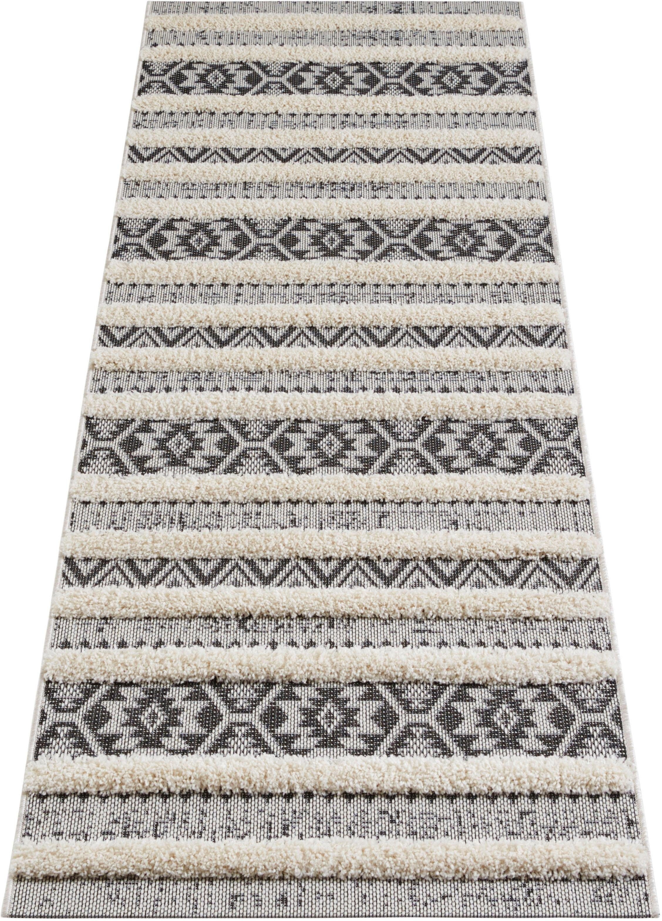 Image of MINT RUGS Läufer »Sebou«, rechteckig, 22 mm Höhe, In und Outdoor, Hoch-Tief Struktur, Orient Design, Vintage Look, Balkon, Terrasse, Garten, Wohnzimmer, Robust, Pflegeleicht bei Ackermann Versand Schweiz