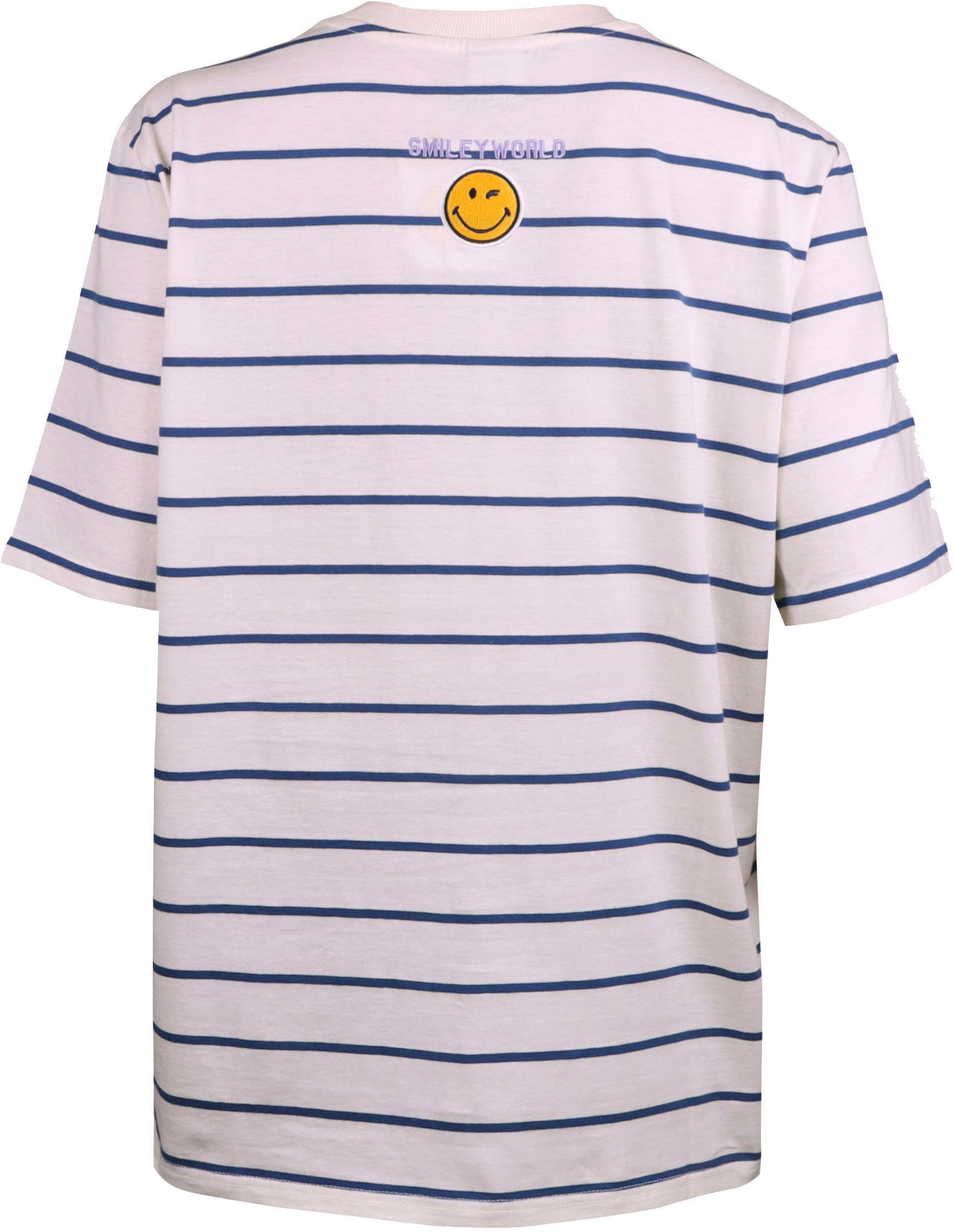 Capelli New York T-Shirt, gestreift mit Smiley Aplikation
