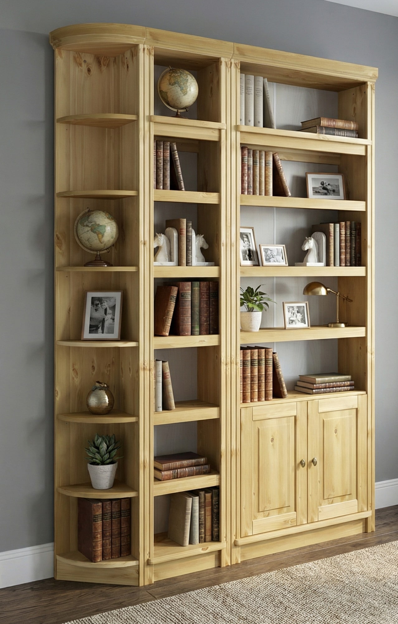 GOODproduct Bücherregal »Soeren Regal B/T/H: 40/29/220 cm« Kiefer FSC®-zertifiziert, 7 Fächer und 6 Einlegeböden