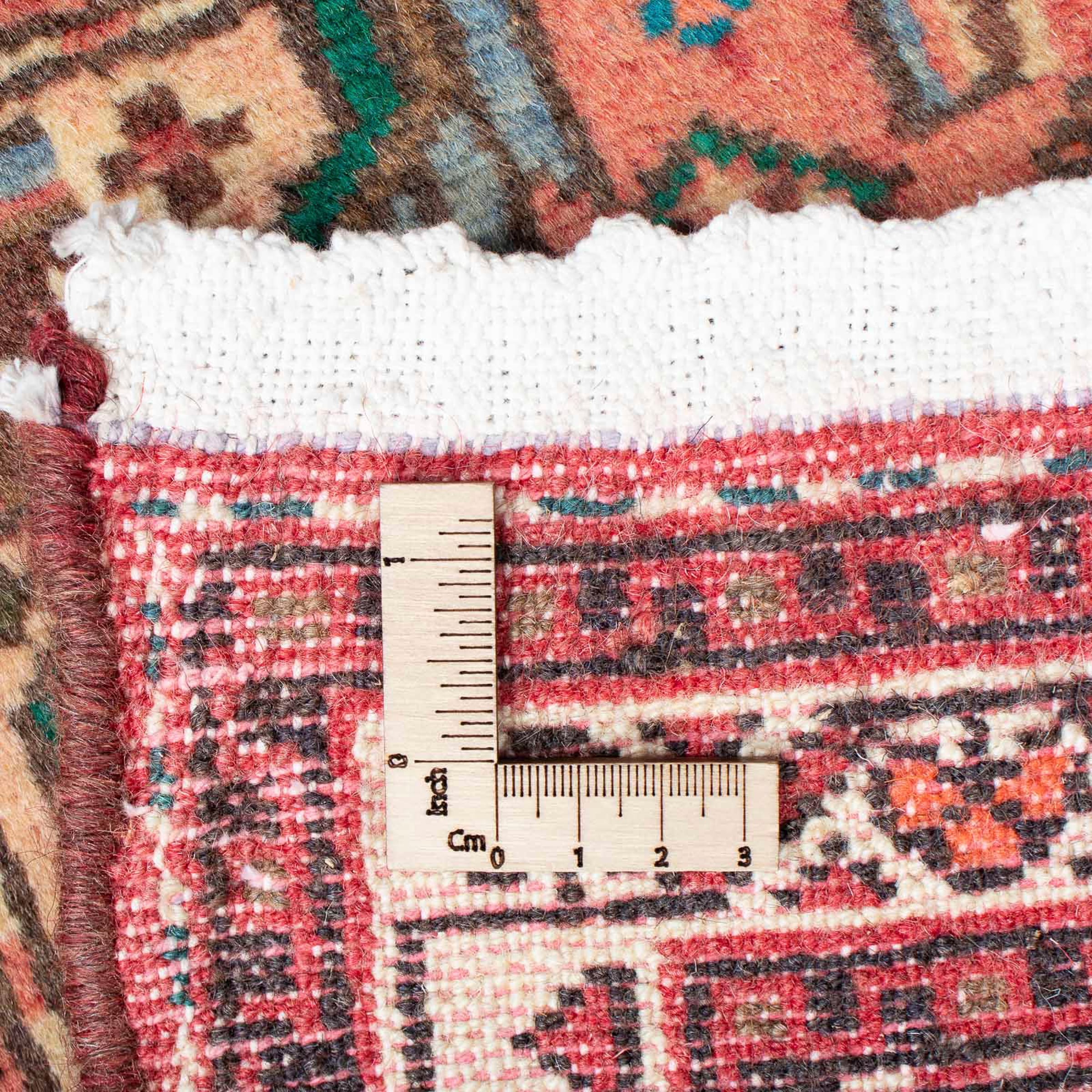 morgenland Orientteppich »Perser - Nomadic - 96 x 68 cm - hellrot«, rechteckig, Wohnzimmer, Handgeknüpft, Einzelstück mit Zertifikat