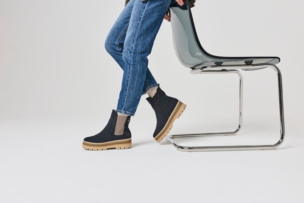 Rieker Bottes d'hiver  chelsea boots, bottines à plateforme, bottines zippées à l'intérieur