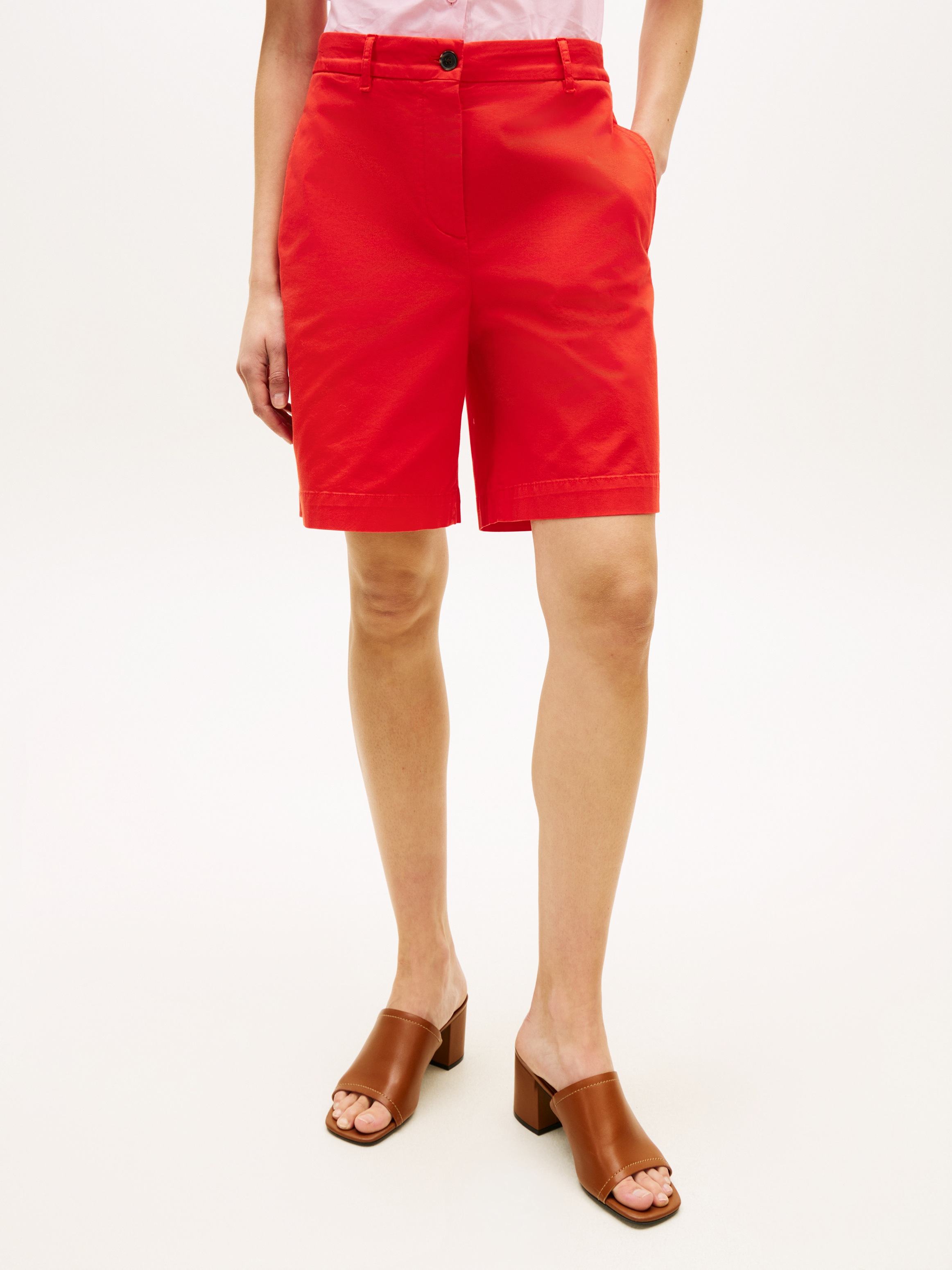 Tommy Hilfiger Short en chino »CO GMD BLEND CHINO SHORT«  mit geknöpften Gesässtaschen, Regular Fit
