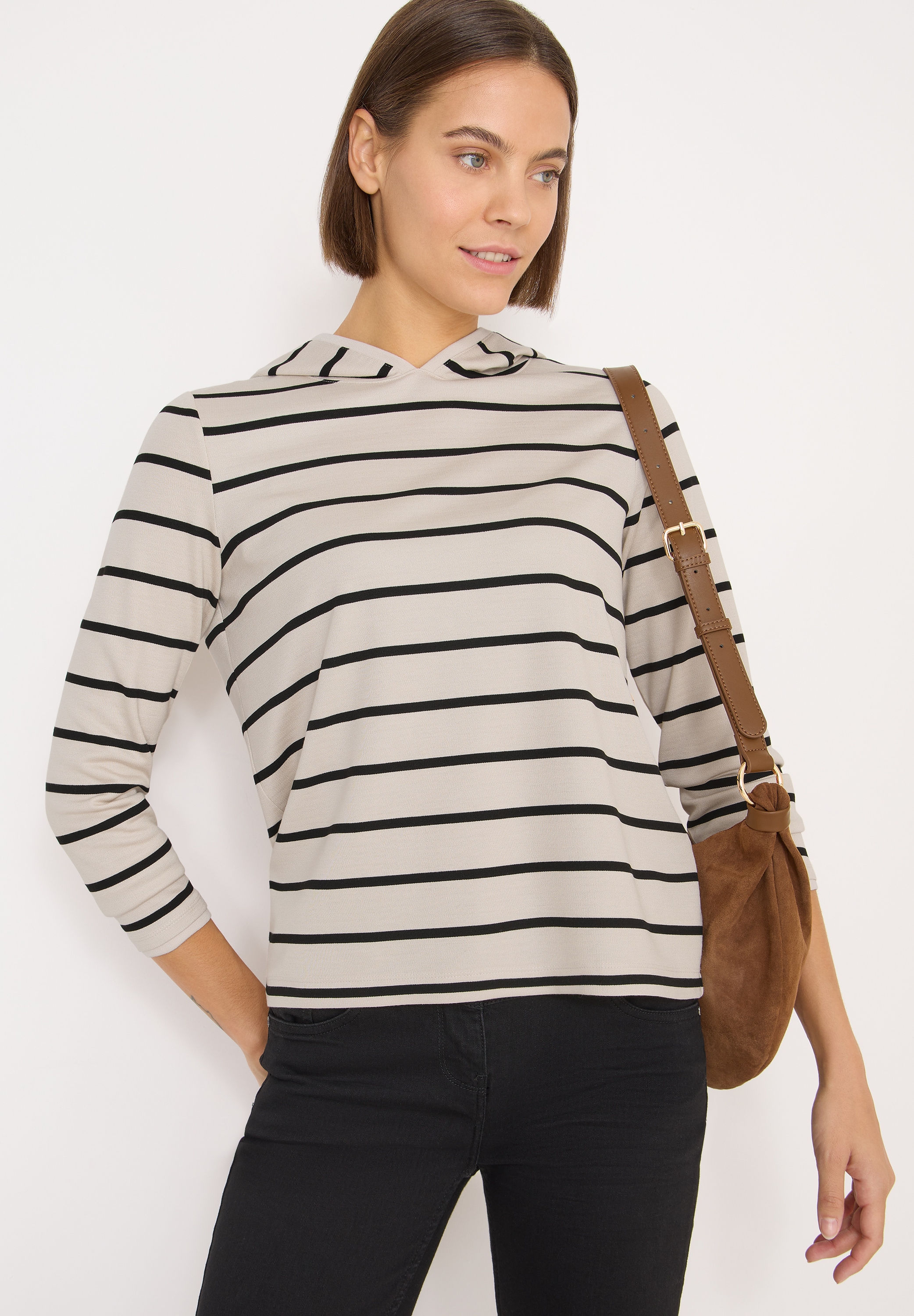 Image of Cecil Hoodie, gestreift, mit Kapuze