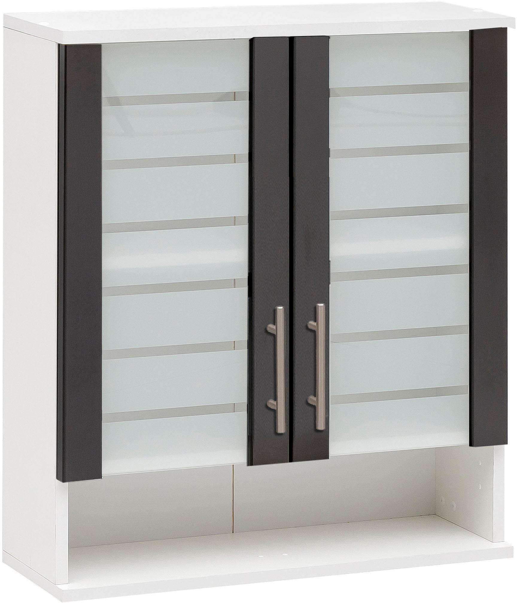 Image of Schildmeyer Hängeschrank »Nikosia«, Breite 60 cm, mit Glastüren, hochwertige MDF-Fronten, Metallgriffe bei Ackermann Versand Schweiz