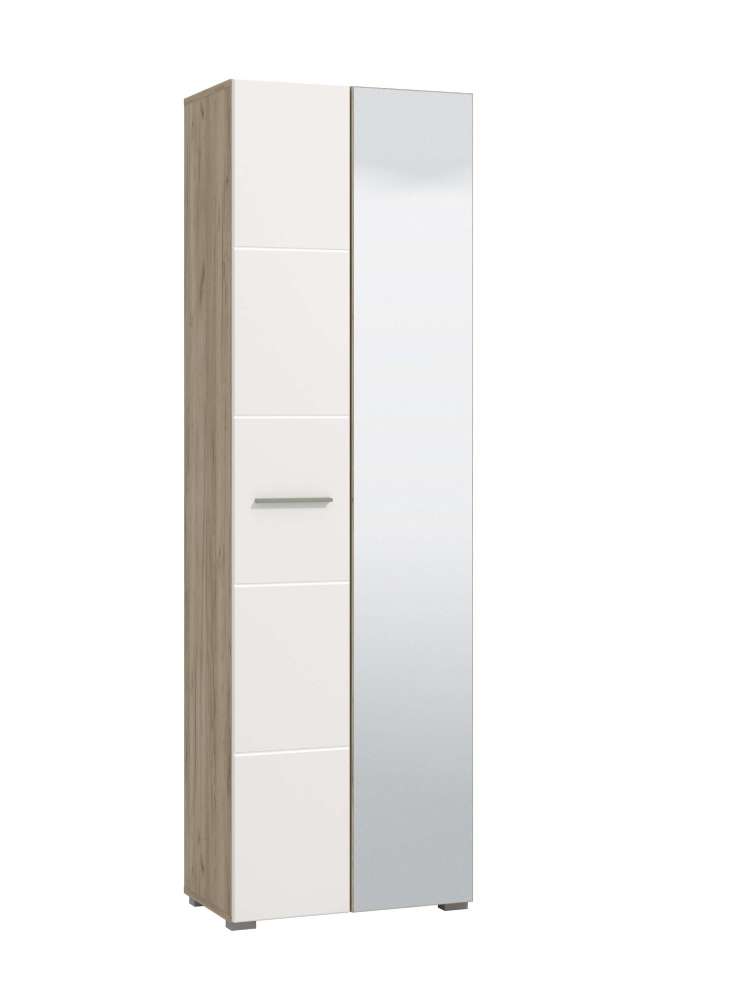Image of Home affaire Garderobenschrank "Beny Kleiderschrank, Stauraumschrank, Flurschrank, Höhe 193 cm" Hochglanzfronten, Spiegeltür, Breite 60 cm, ausziehbare Kleiderstange