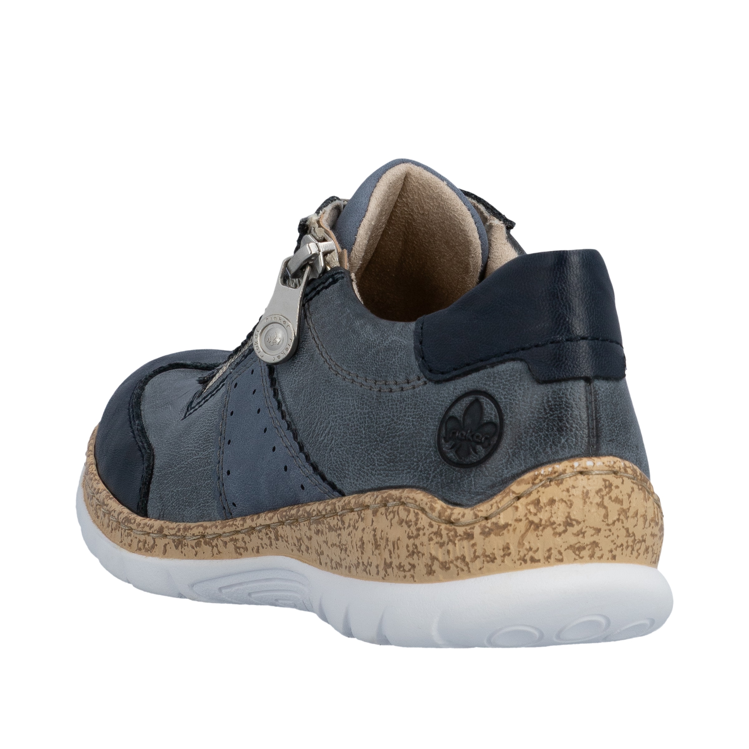 Rieker Sneaker  Schnürschuh, Halbschuh, Casual-Sneaker mit Reissverschluss