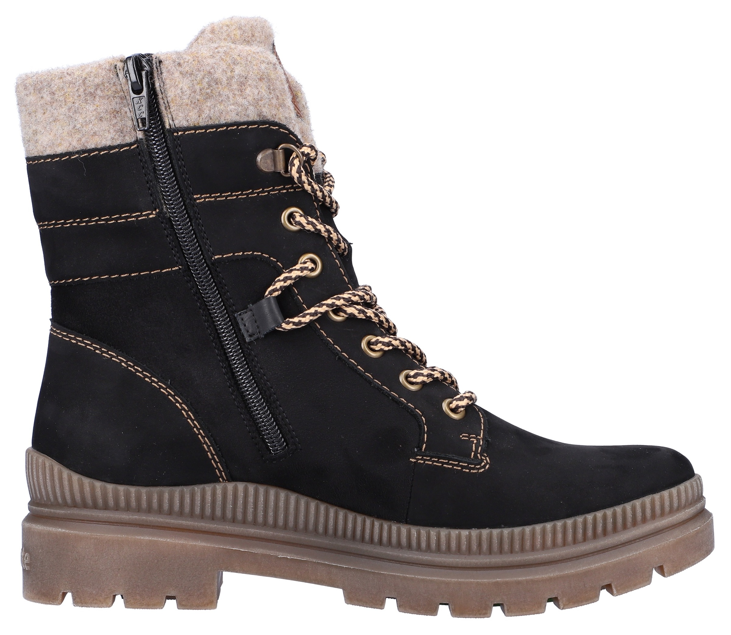 Remonte Winterboots, mit Textilbesatz am Kragen