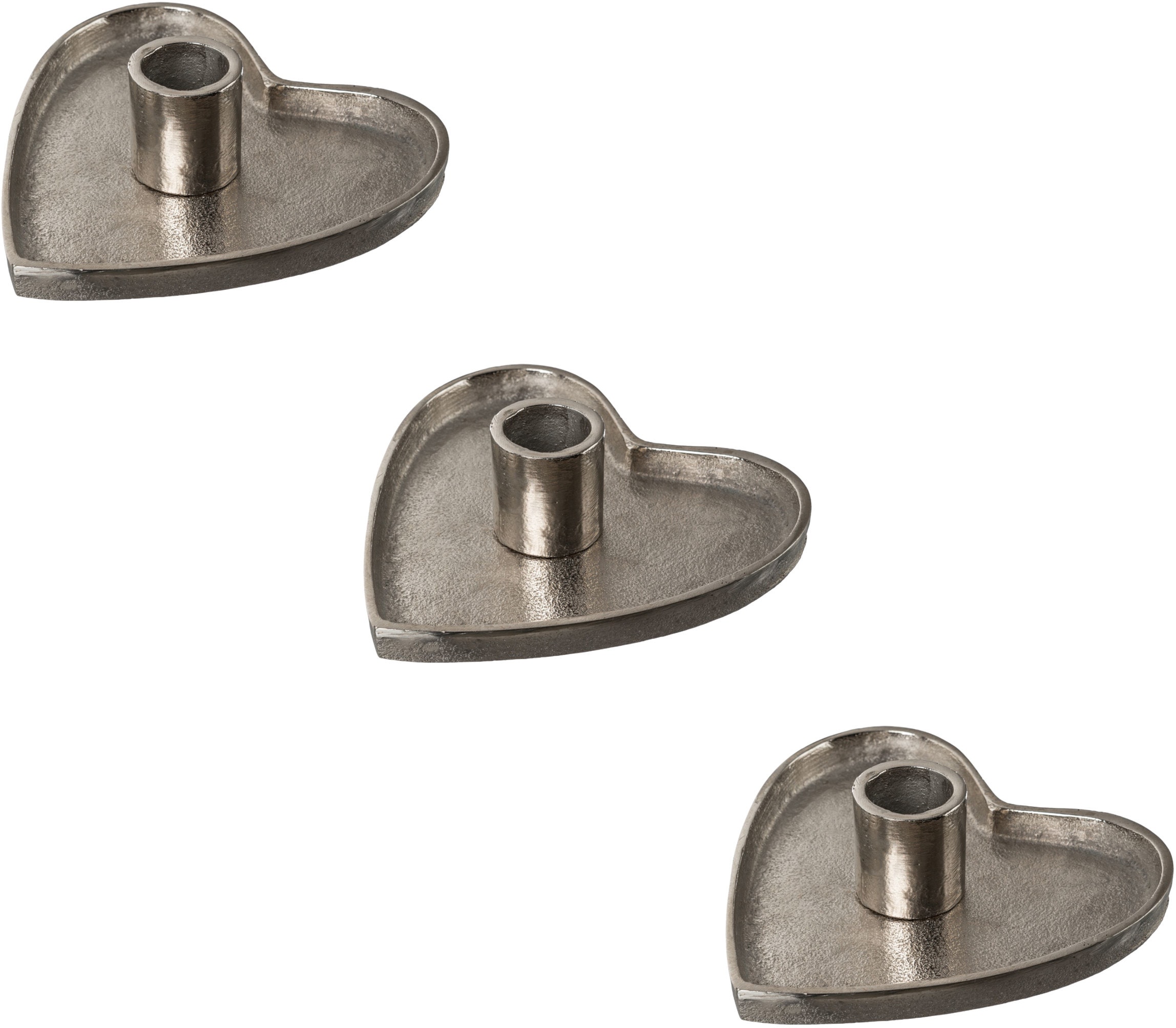 Image of Creativ deco Kerzenhalter in eleganter Herzform, 3er Set