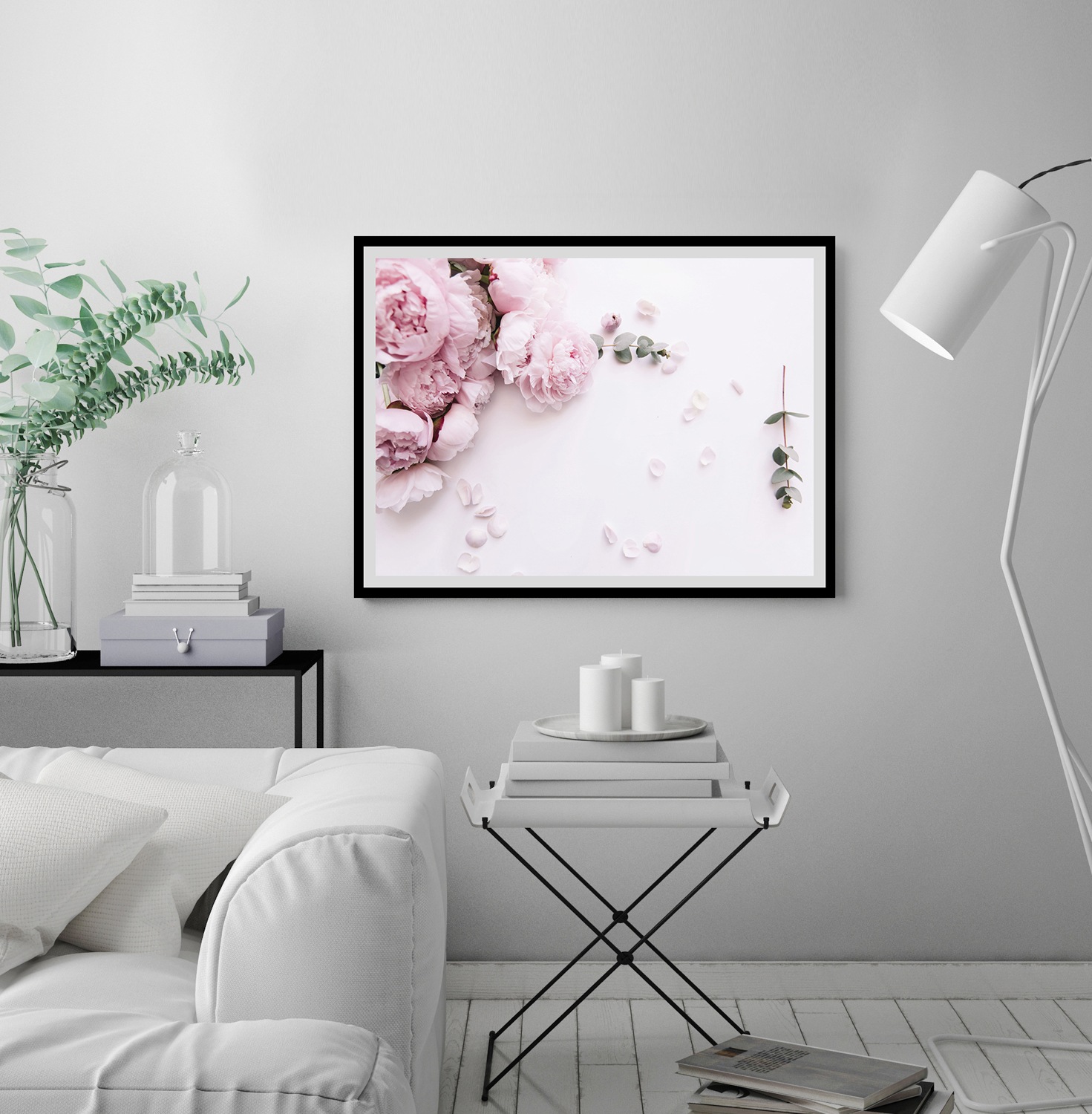 Image of queence Bild "Grete" Blumen Foto Kunst Pflanzen Pflanzenbilder Rosen, gerahmt