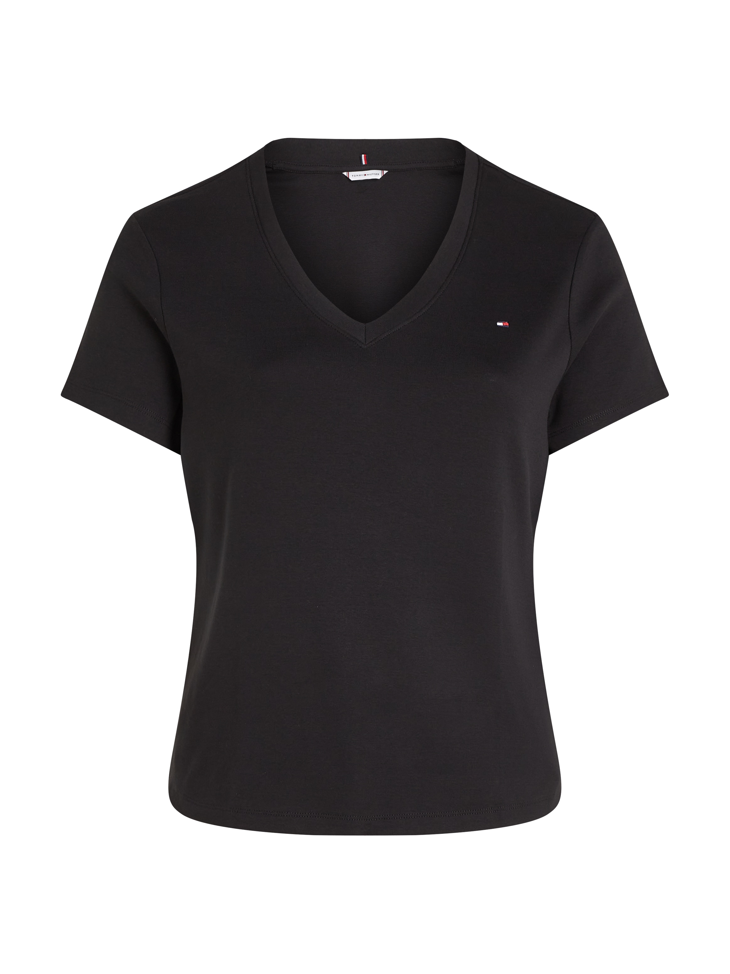 Tommy Hilfiger Curve V-Shirt »CRV SLIM CODY V-NK SS«, in Grossen Grössen