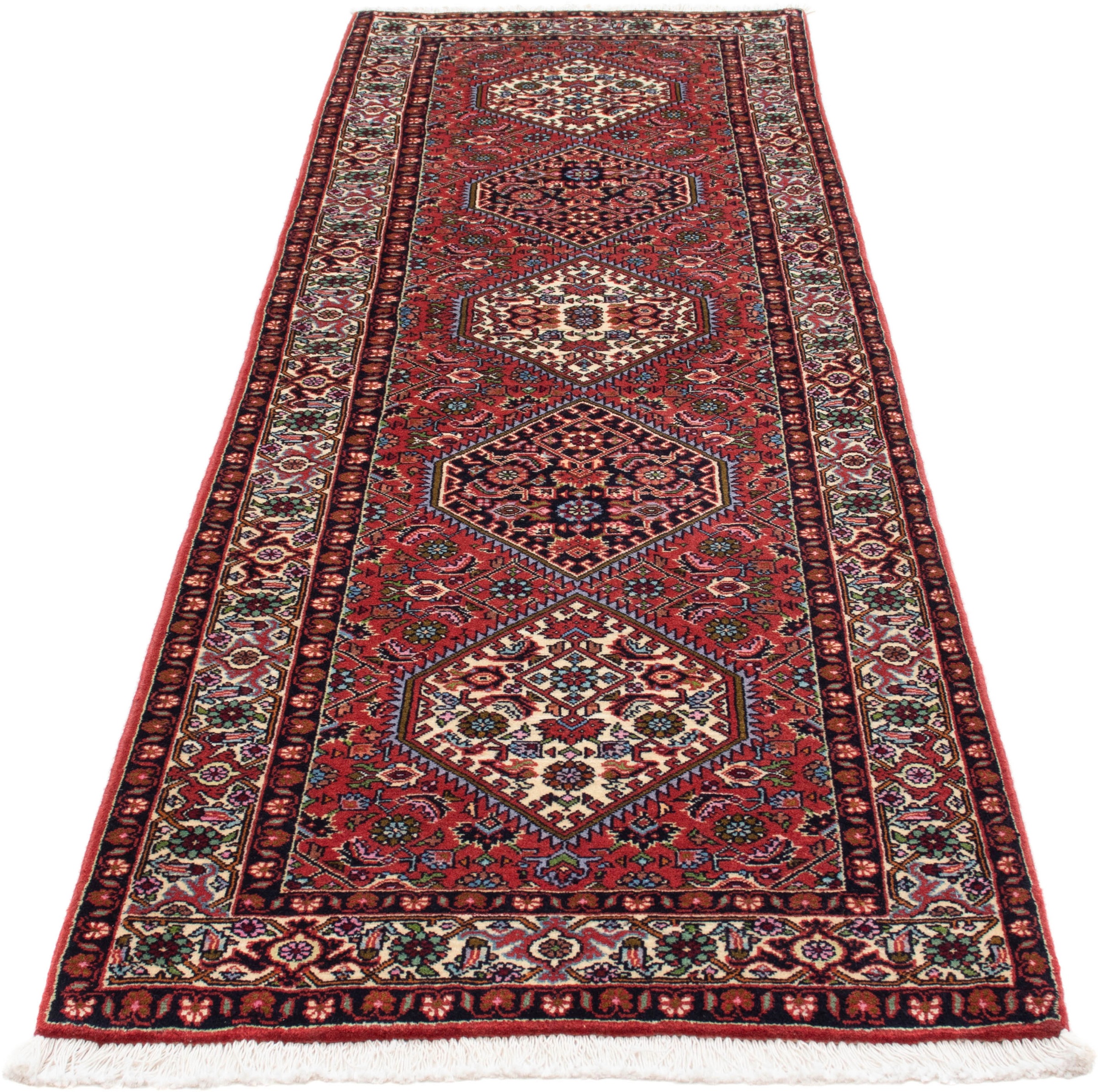 Image of morgenland Orientteppich »Perser - Bidjar - 238 x 75 cm - hellrot«, rechteckig, 15 mm Höhe, Wohnzimmer, Handgeknüpft, Einzelstück mit Zertifikat bei Ackermann Versand Schweiz