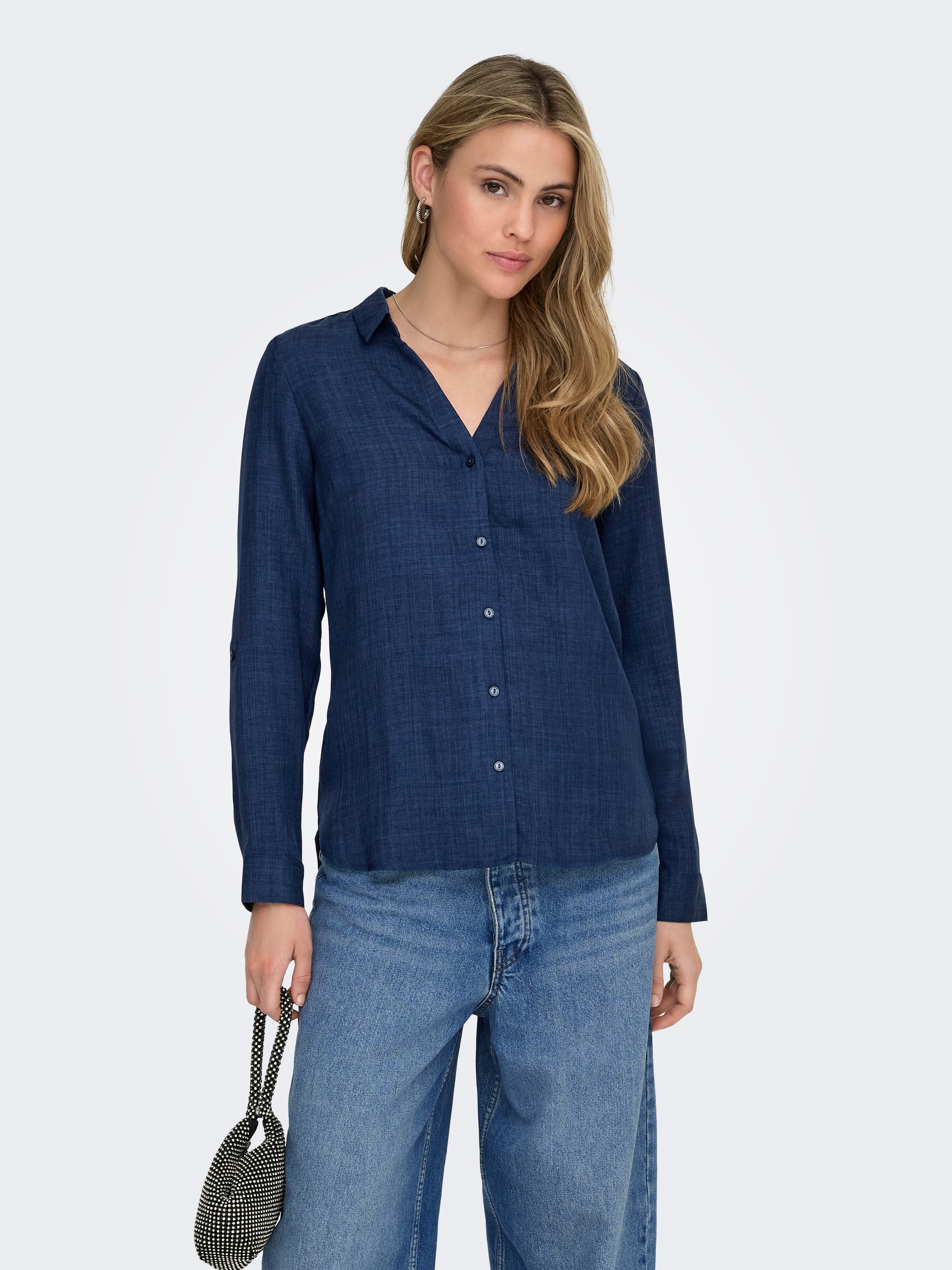 Image of ONLY Hemdbluse "ONLRILLO MELLI LS REG SHIRT WVN"