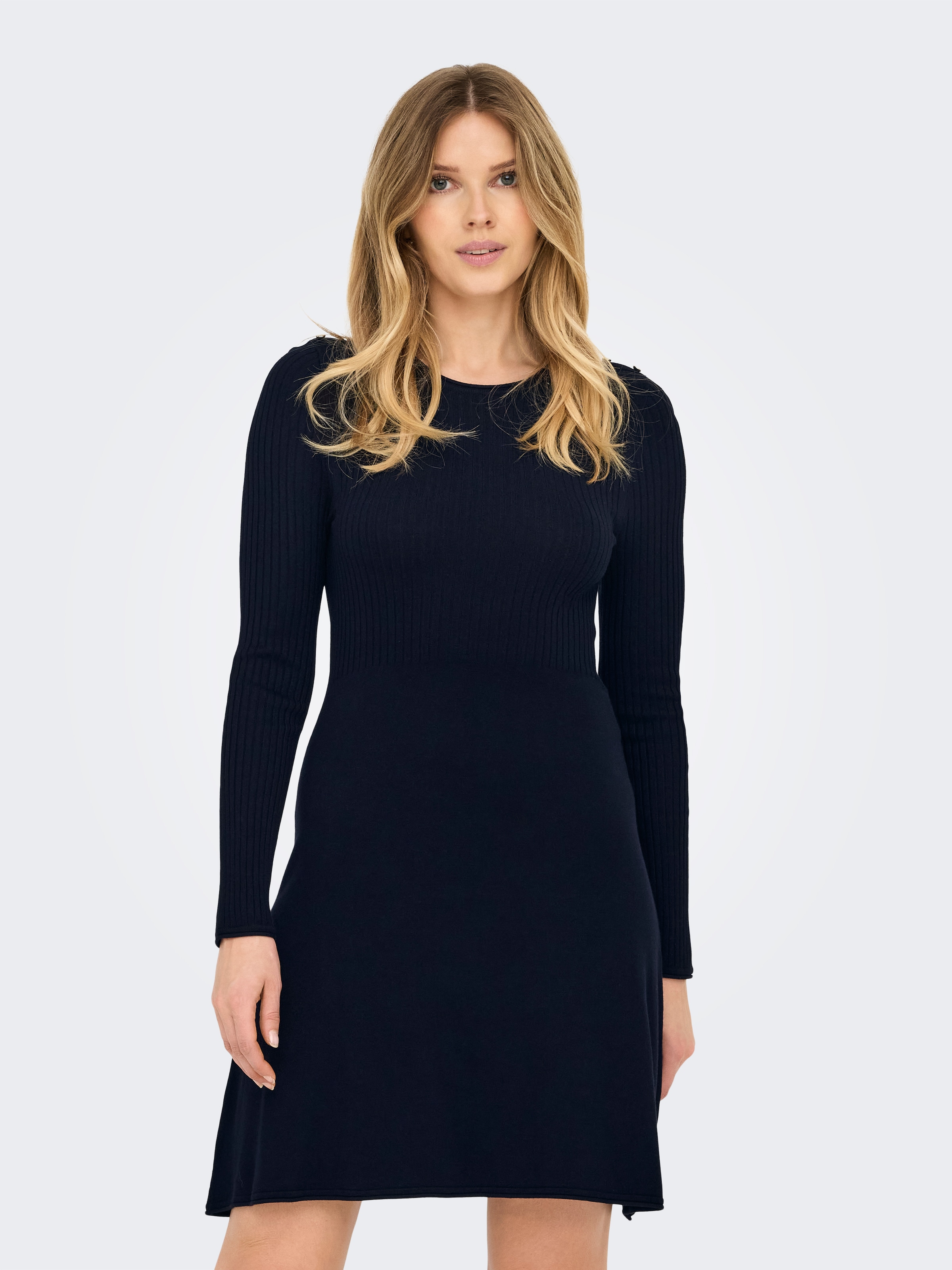 Image of ONLY Midikleid "ONLMILA SL BUTTON O-NECK DRESS EX KNT" Sommerkleid