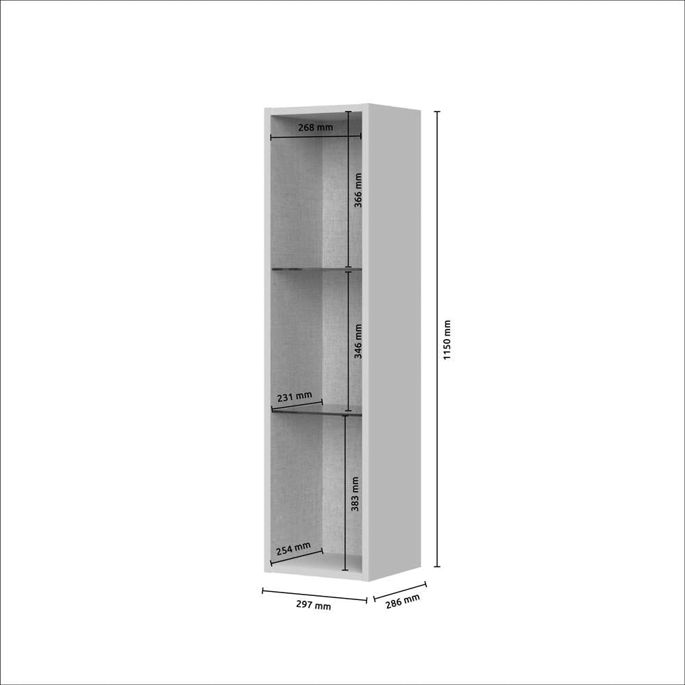 GOODproduct Hängevitrine »Opera, Wandschrank, Schwebendes Design für modernen Wohnraum« UV lackiert, Soft Close Funktion, Wandmontiert