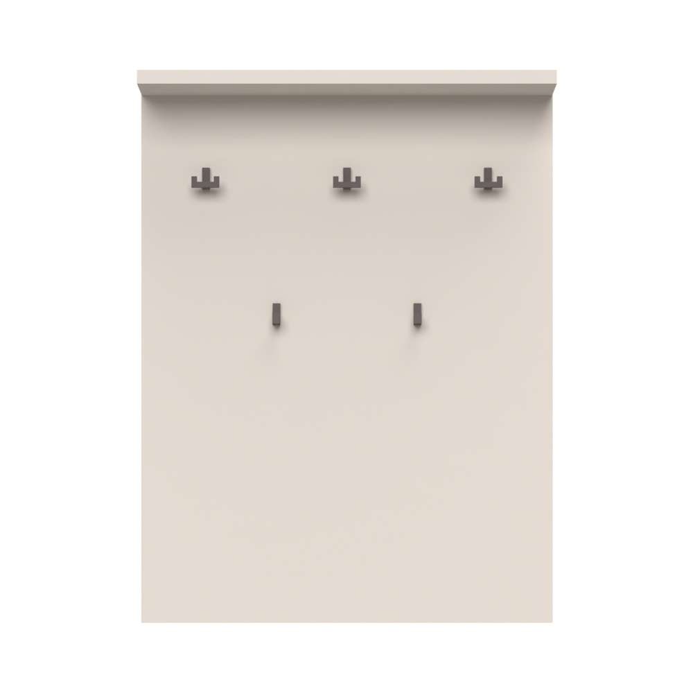 Image of GOODproduct Garderobenpaneel "Opera, Wandregal, mit Haken, mit Regal, in Kaschmirfarbe" Wandgarderobe, Aufhänger, Höhe 100cm, mit 5 Hakken