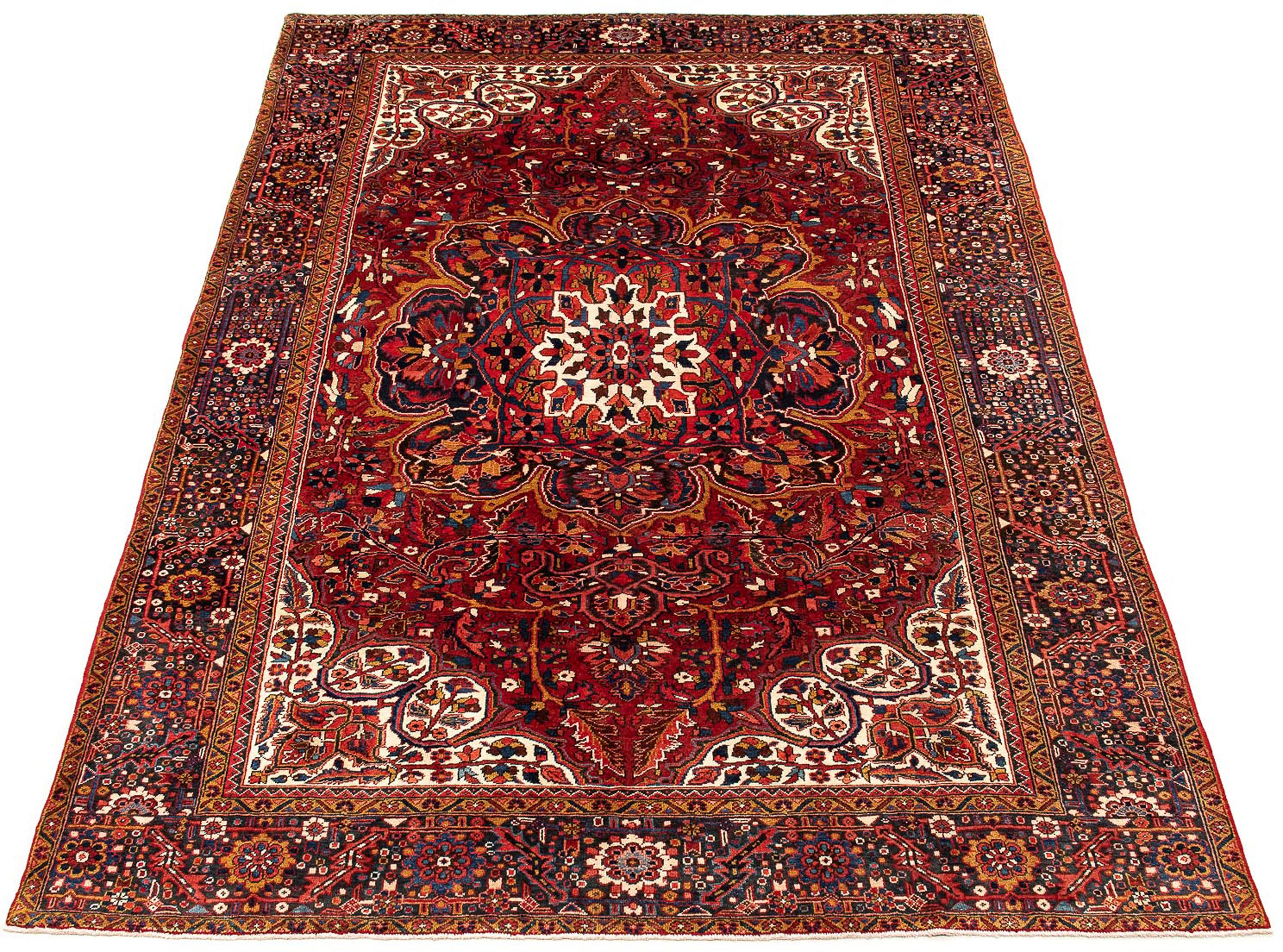 Image of morgenland Orientteppich »Perser - Nomadic - 405 x 296 cm - dunkelrot«, rechteckig, 10 mm Höhe, Wohnzimmer, Handgeknüpft, Einzelstück mit Zertifikat bei Ackermann Versand Schweiz