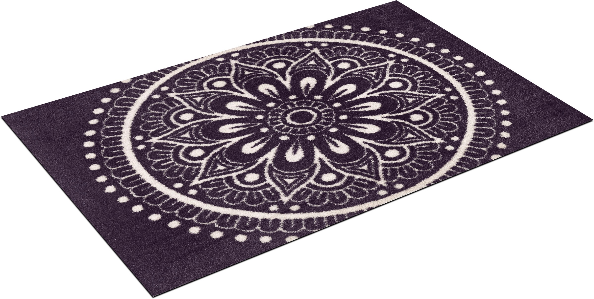 Image of wash+dry by Kleen-Tex Fussmatte »Layla«, rechteckig, 9 mm Höhe, Schmutzfangmatte, Mandala Motiv, In- und Outdoor geeignet, waschbar bei Ackermann Versand Schweiz