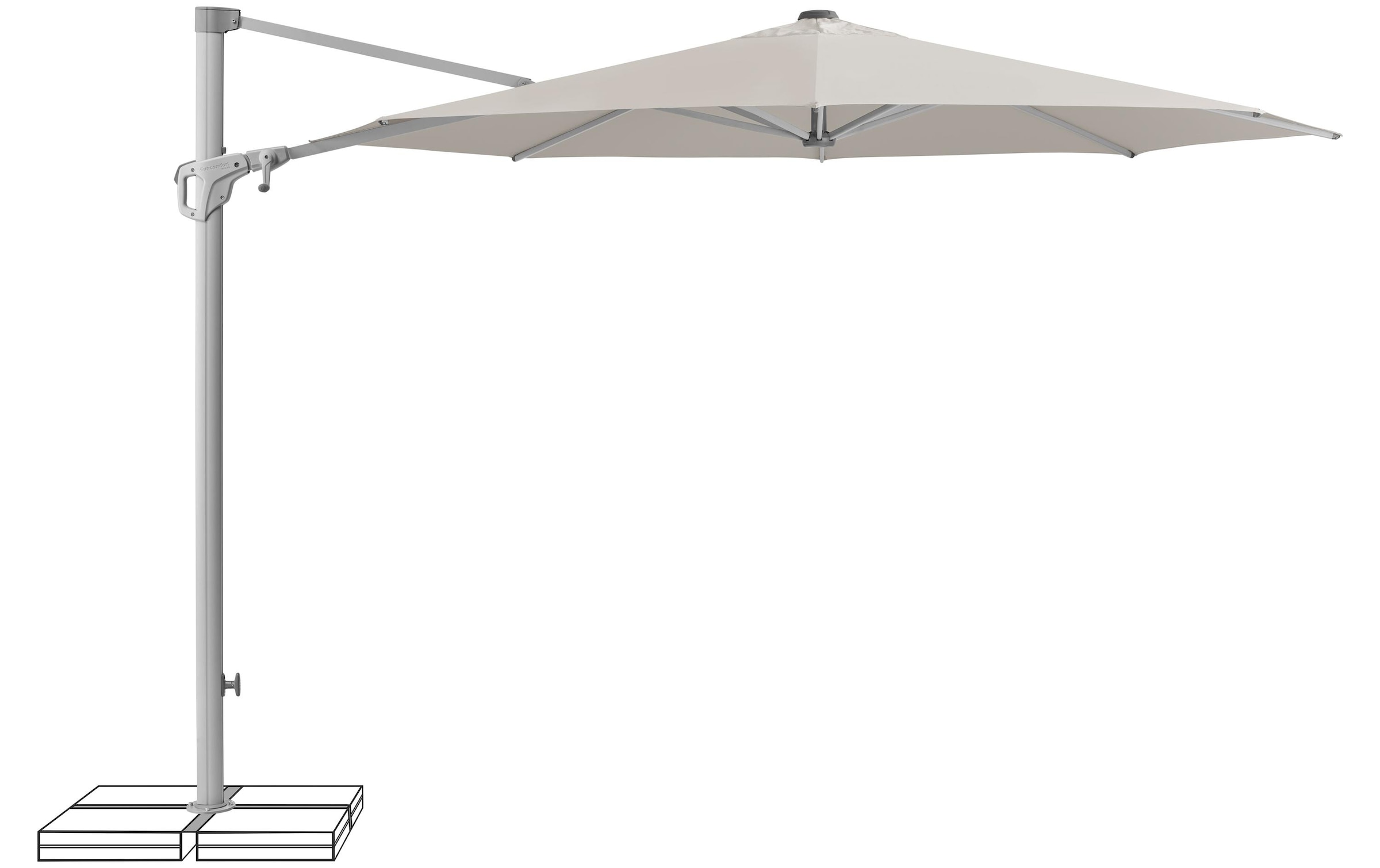   Parasol »Suncomfort by Glatz Familyflex Ø 300 cm« Freiarmschirm