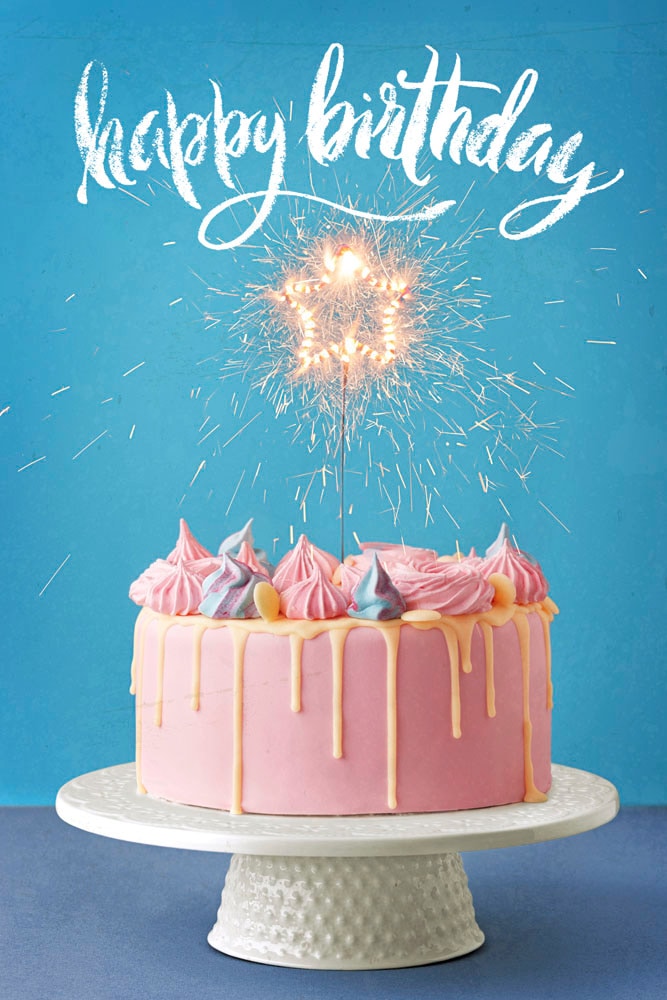 Image of queence Metallbild "Happy Birthday" Schriftzug Sprüche 1 Stk. tlg. Stahlschild, Blechschild, Sprüche, Texte, Geburtstag