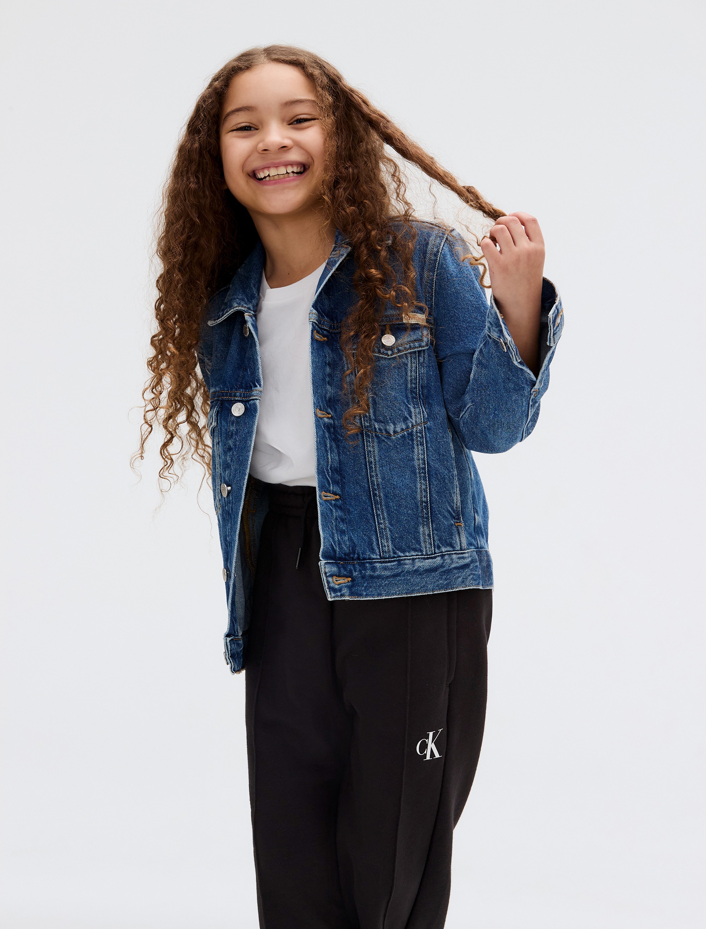 Calvin Klein Jeans Sweathose »CK LOGO WIDE LEG SWEATPANTS«, mit Biesendetails vorne
