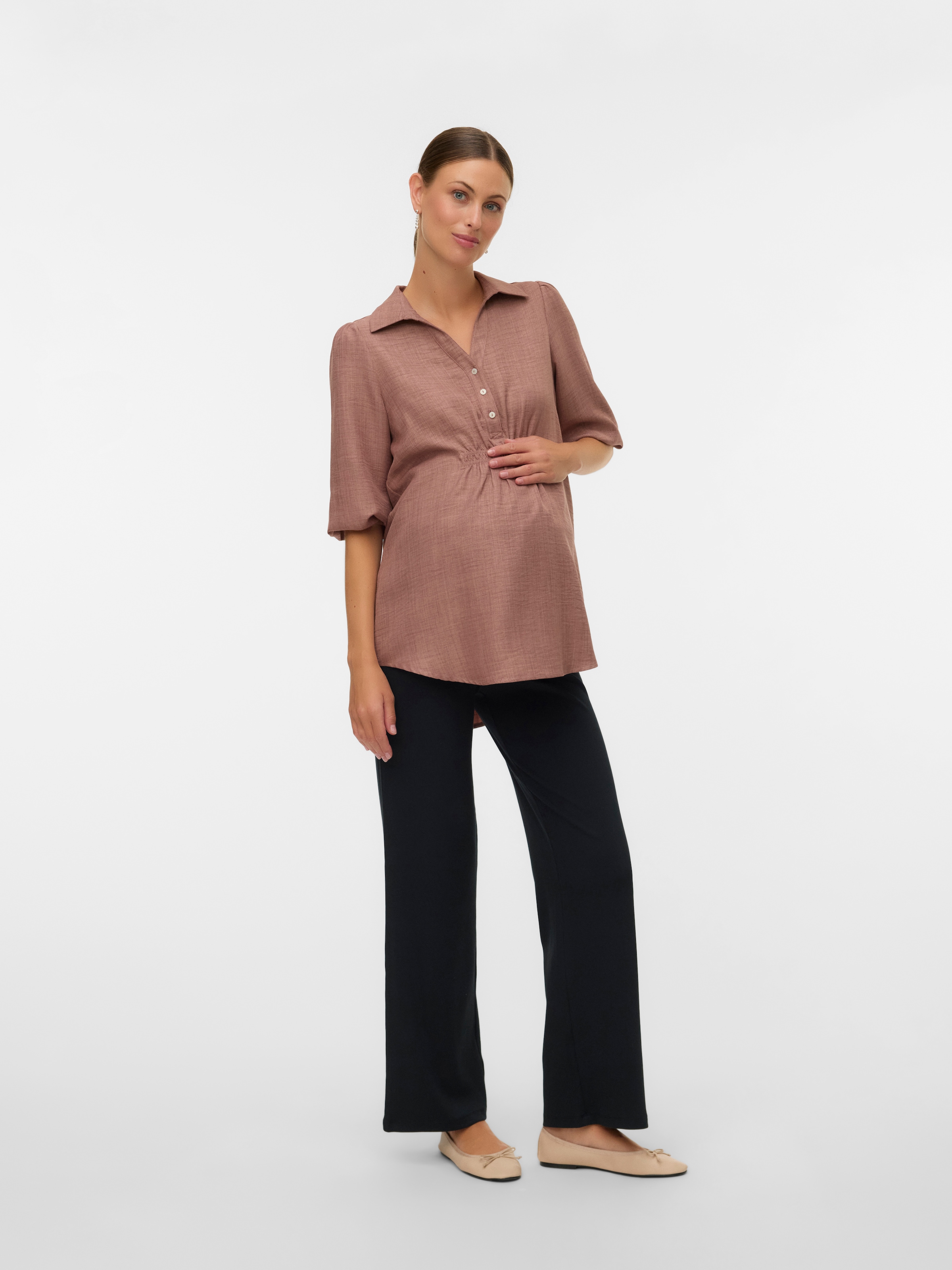 Mamalicious Pantalon de grossesse »MLEMILY JRS HW RELAXED LEGGINGS NOOS«