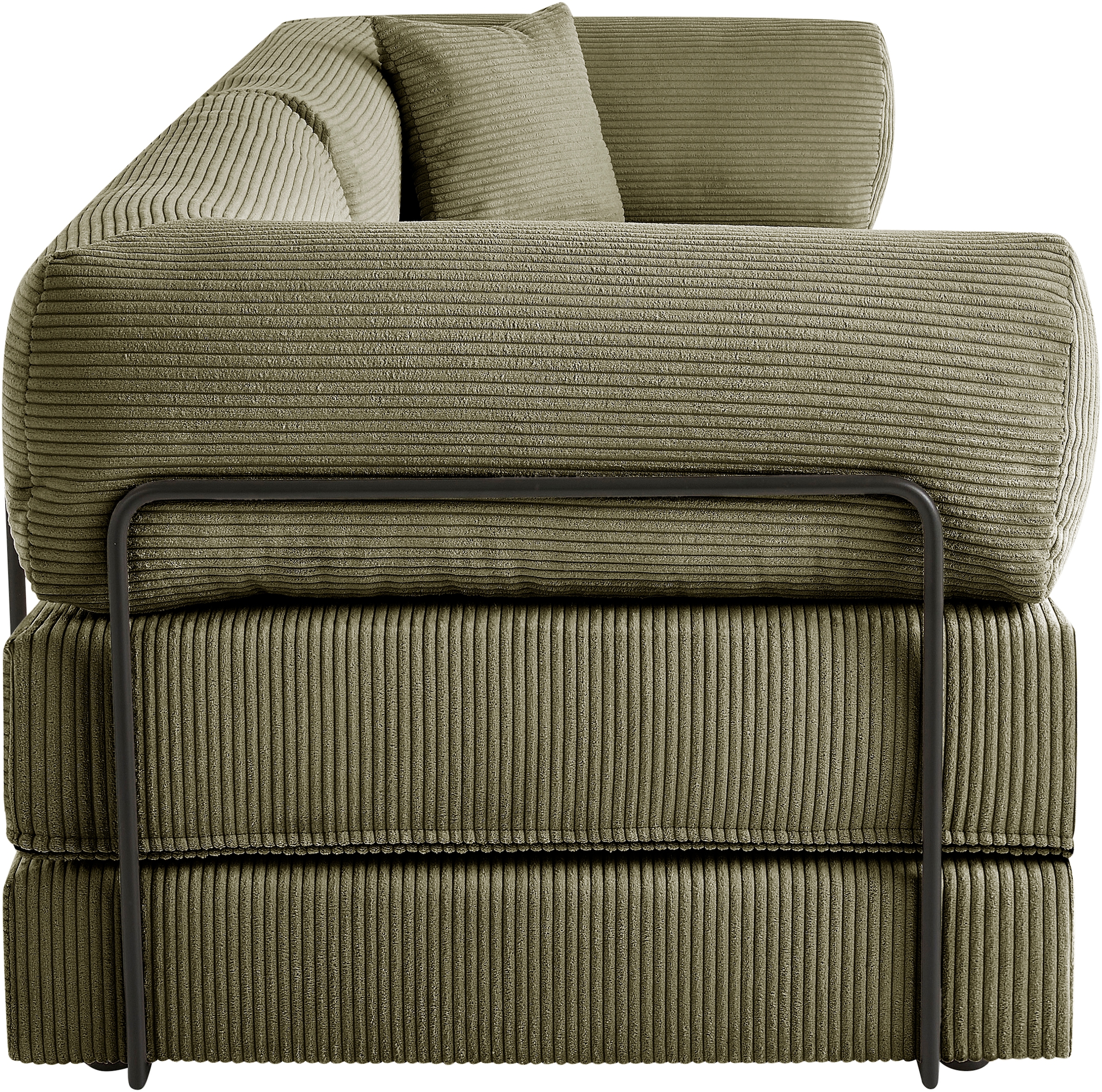 homsy by Ana Johnson Canapé-lit »Folda, Dauerschläfer, Breite 206 cm, Liegefläche 181x198 cm« mit Bett-/Schlaffunktion, inkl. 1x Zierkissen, Tonnentaschenfederkern