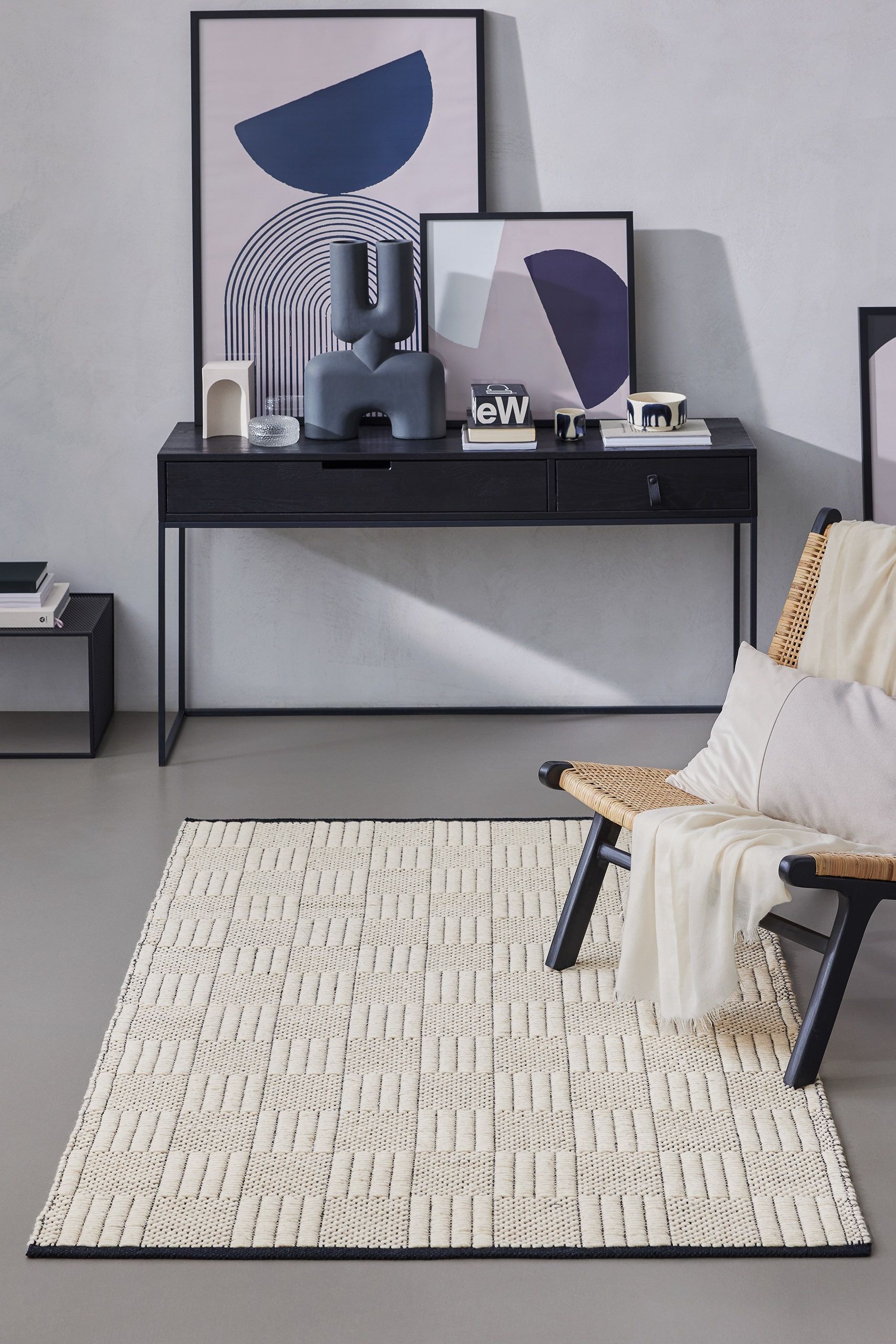 Wecon home Teppich »Lani« rechteckig 8 mm Höhe handgewebt, robust, strapazierfähig, skandinavisch, Naturfaser