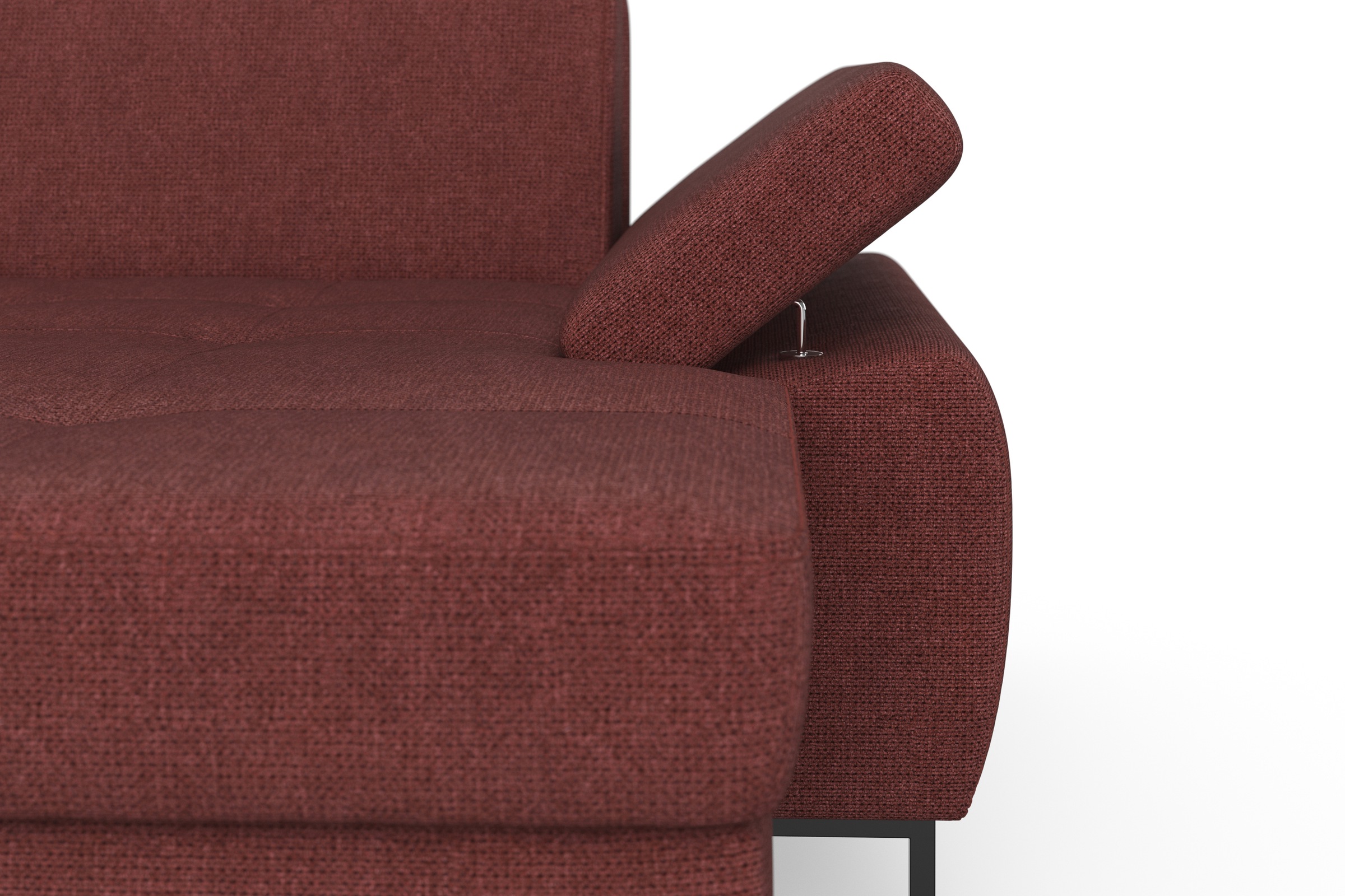 DOMO collection Wohnlandschaft »Capelo, komfortabel, klare Linien zeichnen dieses Design aus, U-Form« mit Armteilverstellung, wahlweise mit Bettfunktion, Federkern