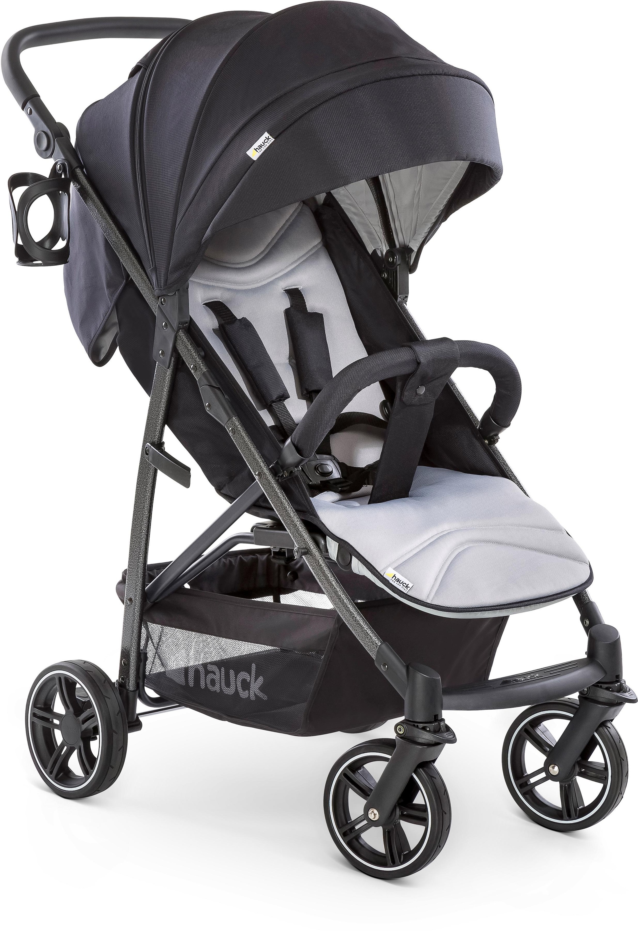 Image of Hauck Kombi-Kinderwagen »Rapid 4S, Caviar Silver«, mit schwenk- und feststellbaren Vorderrädern; Kinderwagen bei Ackermann Versand Schweiz