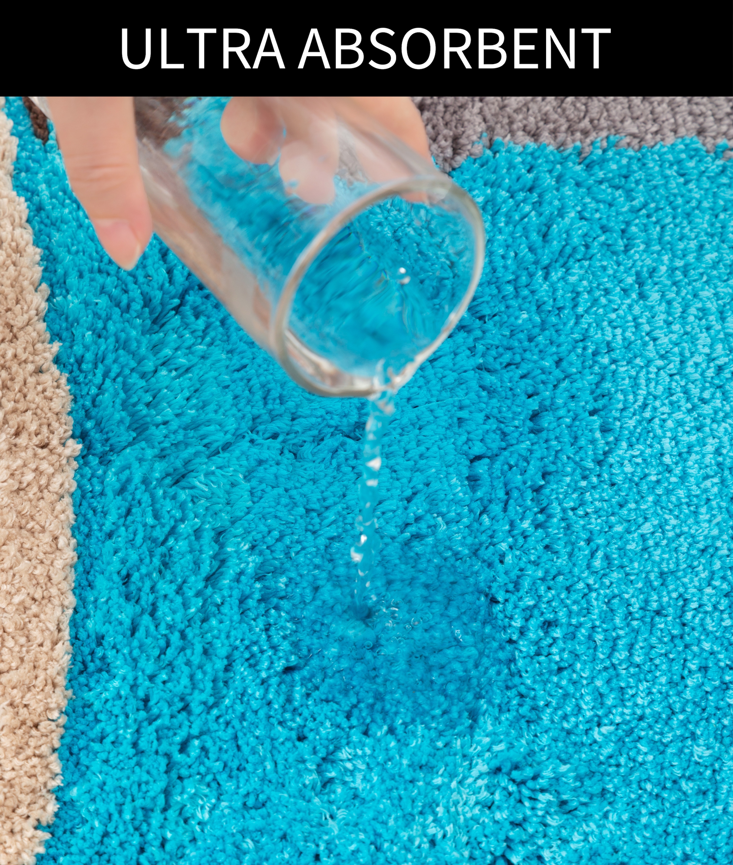 my home Badematte »Belio«, rutschhemmend beschichtet, fussbodenheizungsgeeignet-schnell trocknend-strapazierfähig, Badematte, Badteppich, Badematten auch als 2 tlg. Set erhältlich, bunt