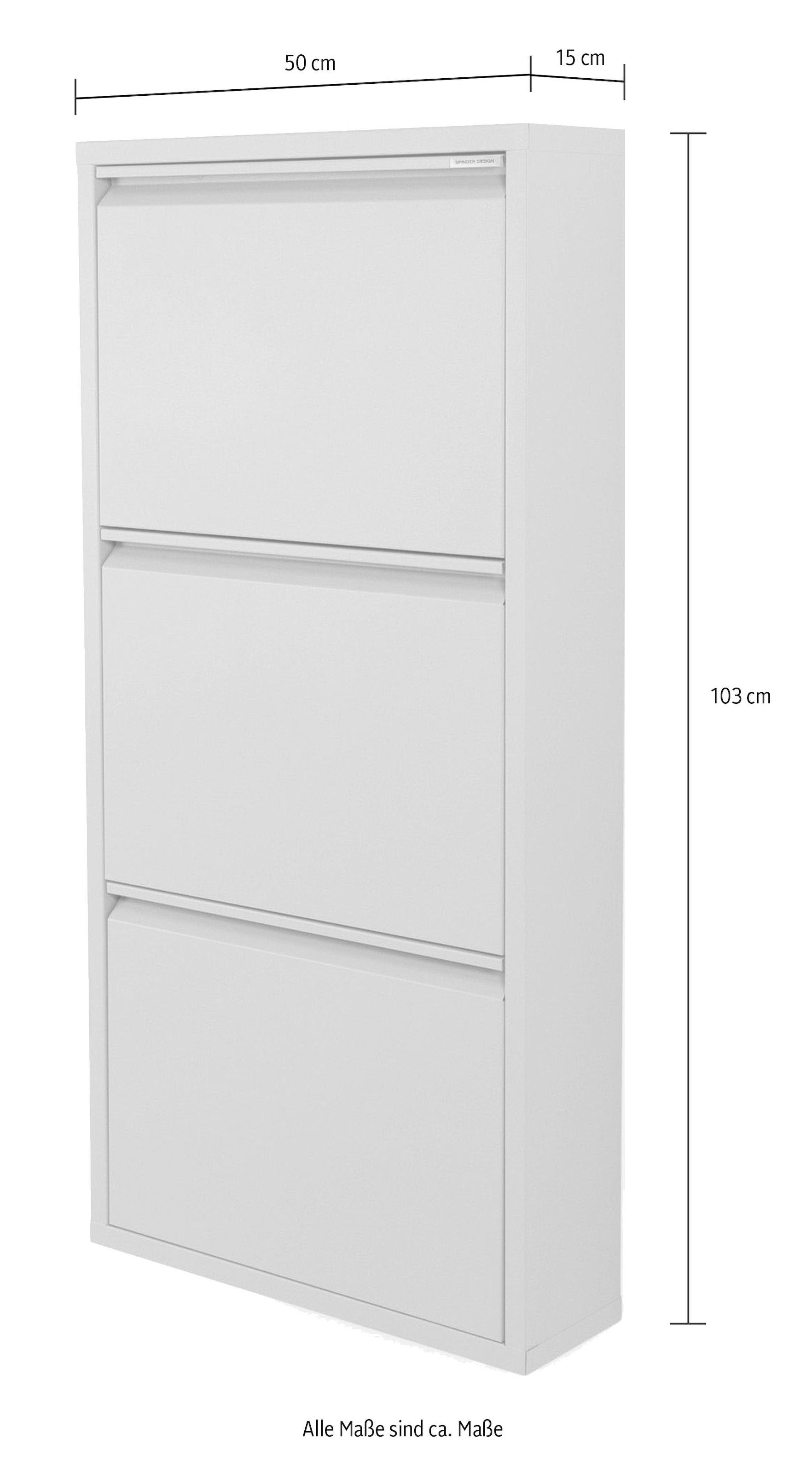 Spinder Design Armoire à chaussures métal, largeur 40 cm