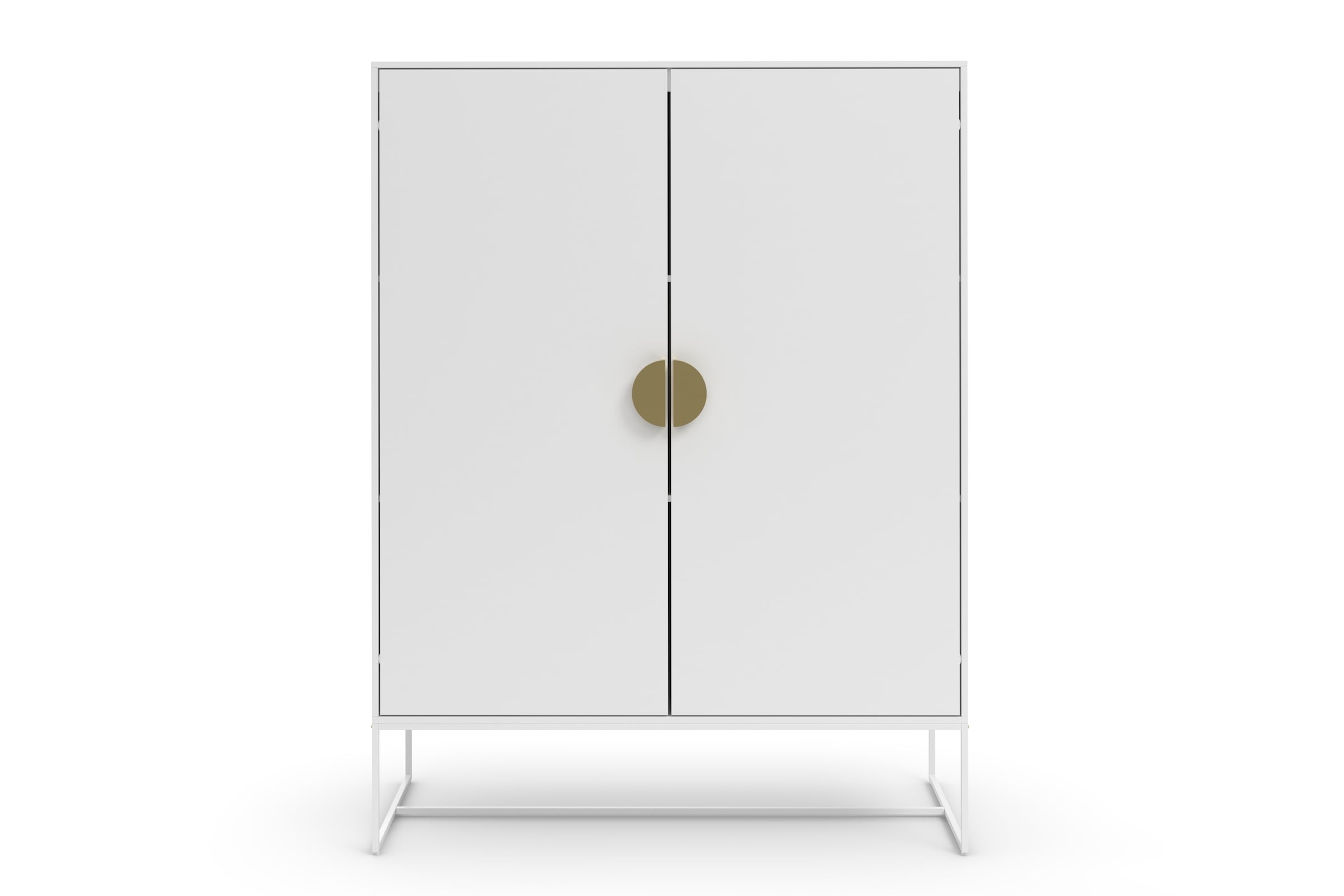 Places of Style Highboard »Abito«, Midischrank mit Drehtüren und 2 Einlegeböden, Breite 90 cm