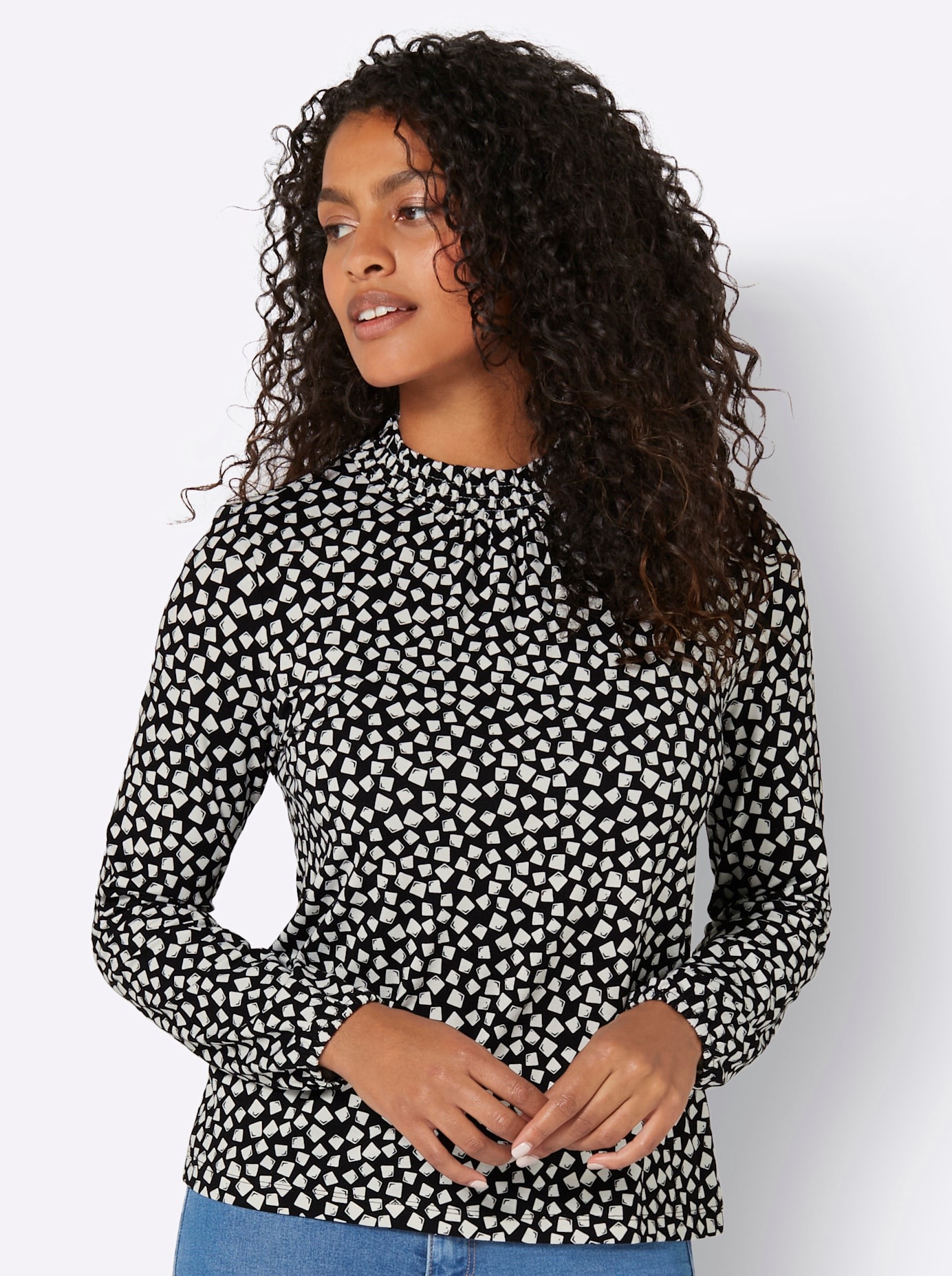 Inspirationen Stehkragenshirt "Stehkragen-Shirt" 1 Stk.