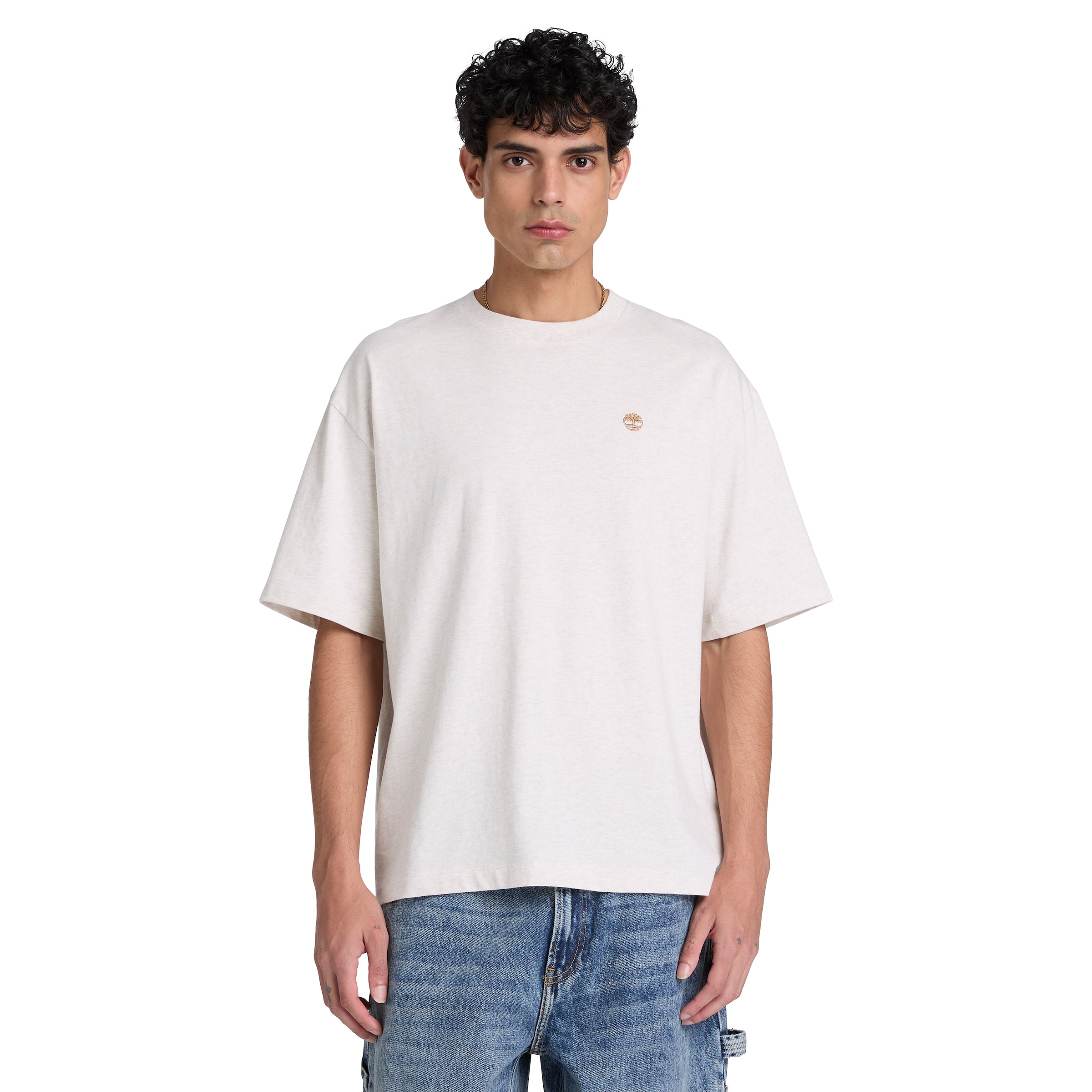 Image of Timberland T-Shirt "DUNSTAN RIVER - SS Tee (Relaxed)" mit Rundhalsausschnitt, aus Baumwolle, Kurzarm, normale Länge