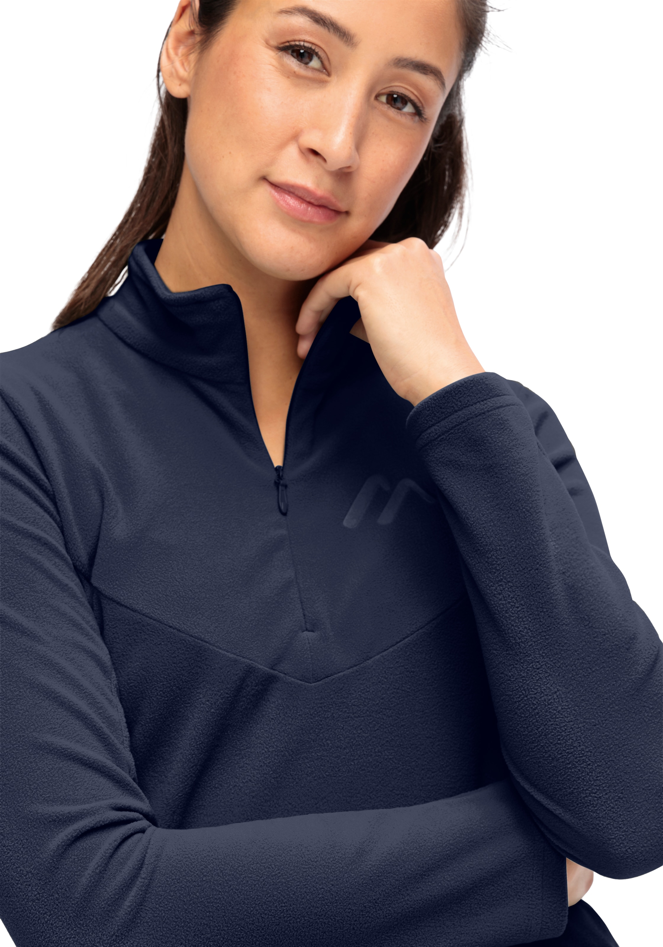 Maier Sports Pull à col roulé »DA-ROLLI DENISE HZ W« mit schützendem Kragenbereich, aus Polyester