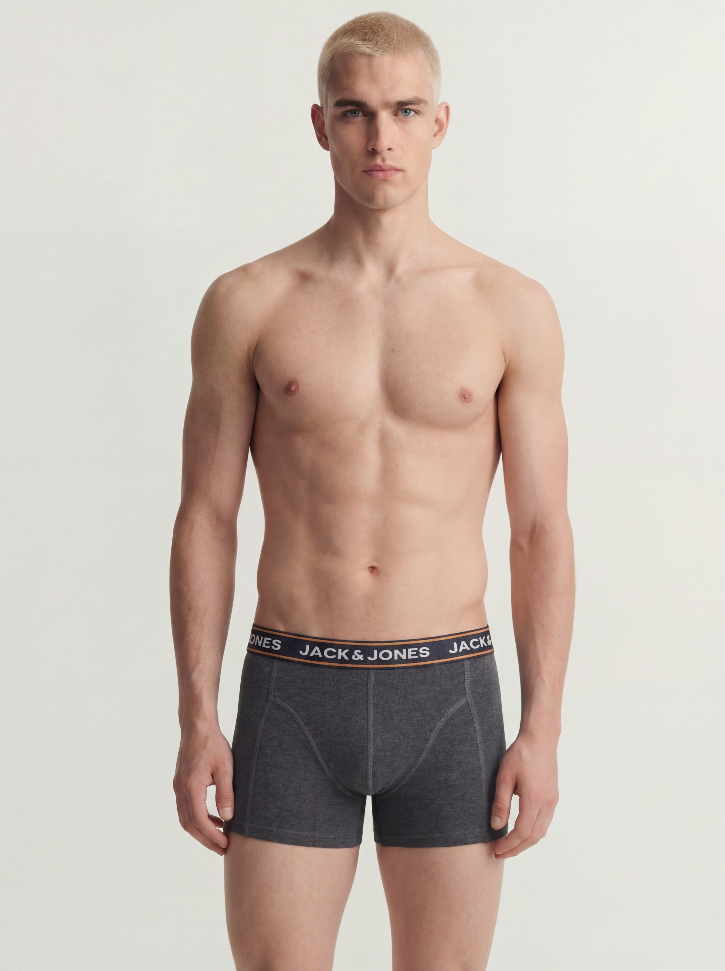 Jack & Jones Tronc »JACMAX SOLID TRUNKS 5 PACK BTW« Paquet, 5 cuis mélange de coton