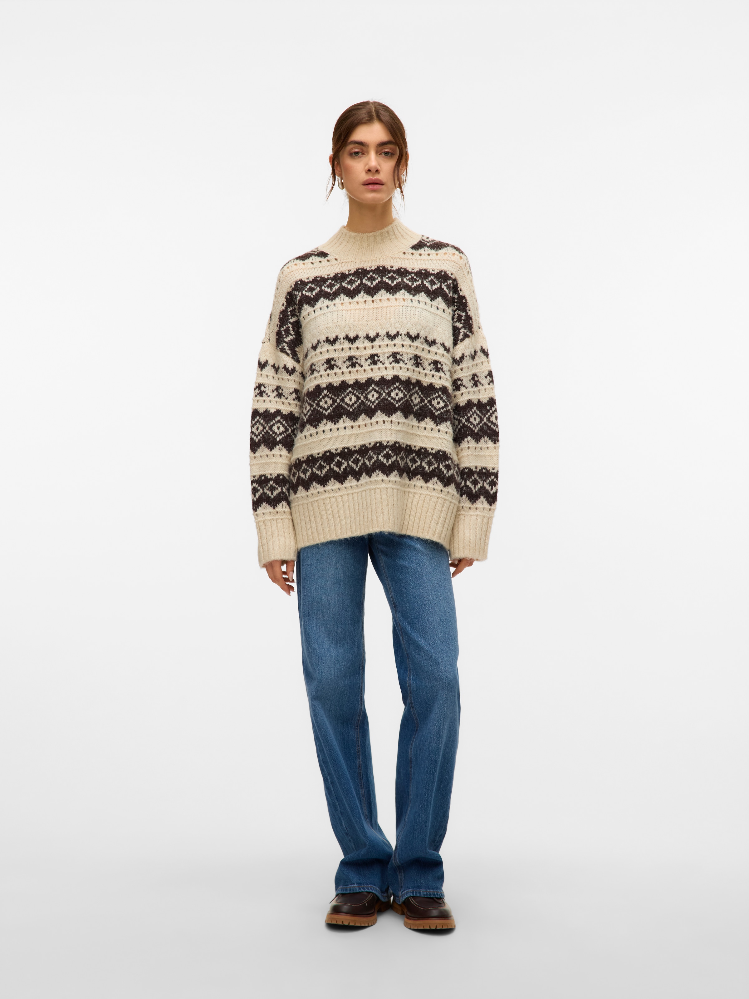 Vero Moda Pull en tricot »VMAMPLE LS HIGH NECK PULLOVER BOO«