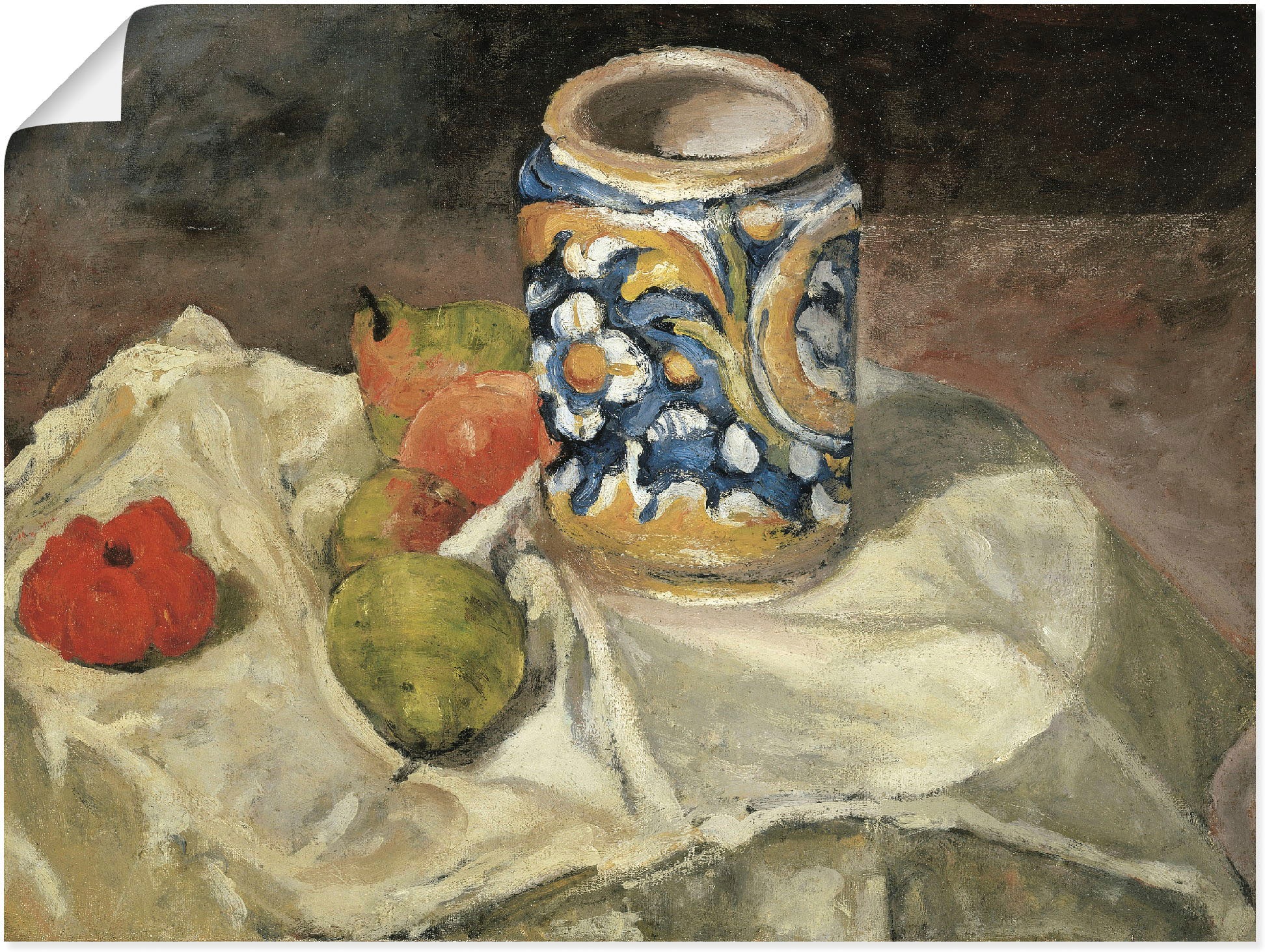 Image of Artland Wandbild »Stillleben mit Pfirsichen und Birnen«, Arrangements, (1 St.), in vielen Grössen & Produktarten -Leinwandbild, Poster, Wandaufkleber / Wandtattoo auch für Badezimmer geeignet bei Ackermann Versand Schweiz