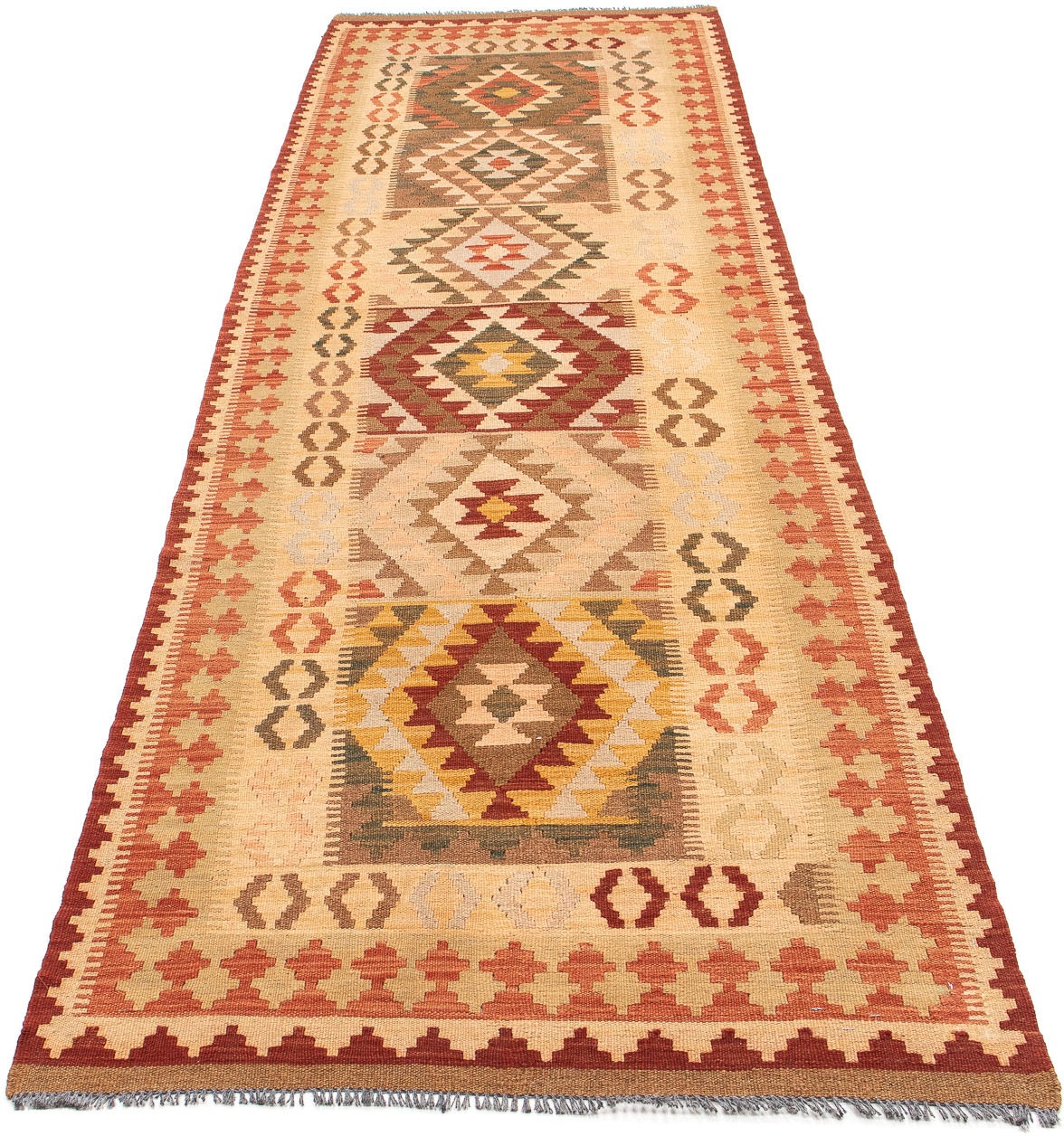 Image of morgenland Läufer »Kelim Maimene Medaillon 323 x 90 cm«, rechteckig, 0,5 mm Höhe, Wendeteppich bei Ackermann Versand Schweiz