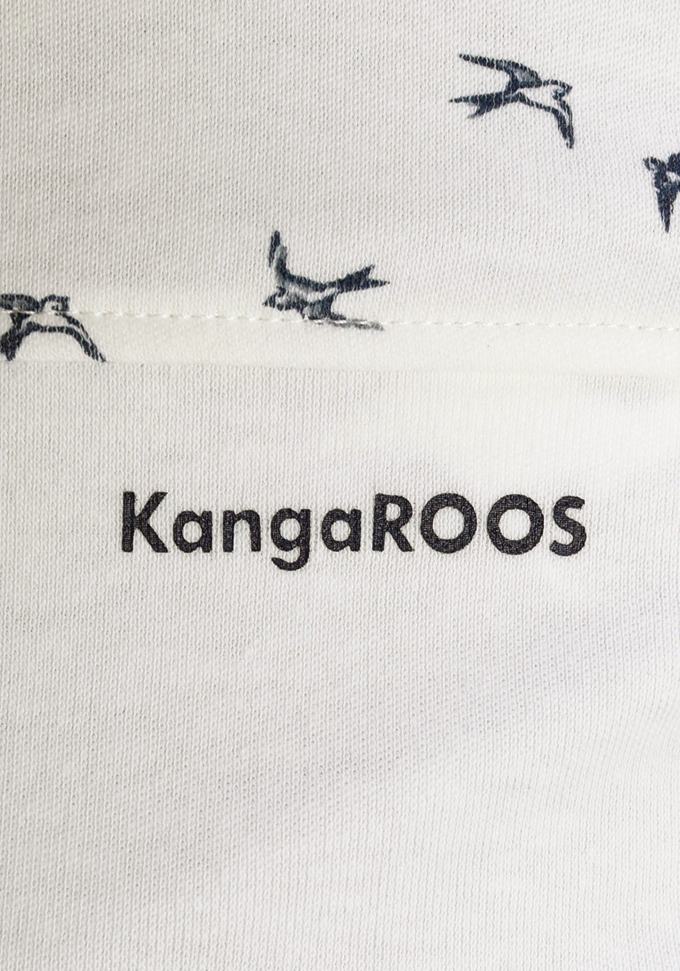 KangaROOS Kapuzensweatjacke, mit filigranem Print