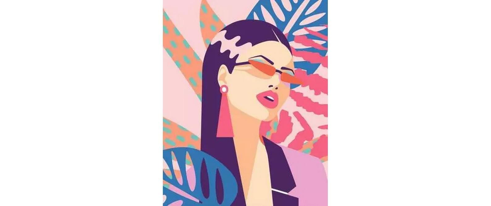Ravensburger Peinture par numéros »CreArt Neon Diva 24 x 30 cm«