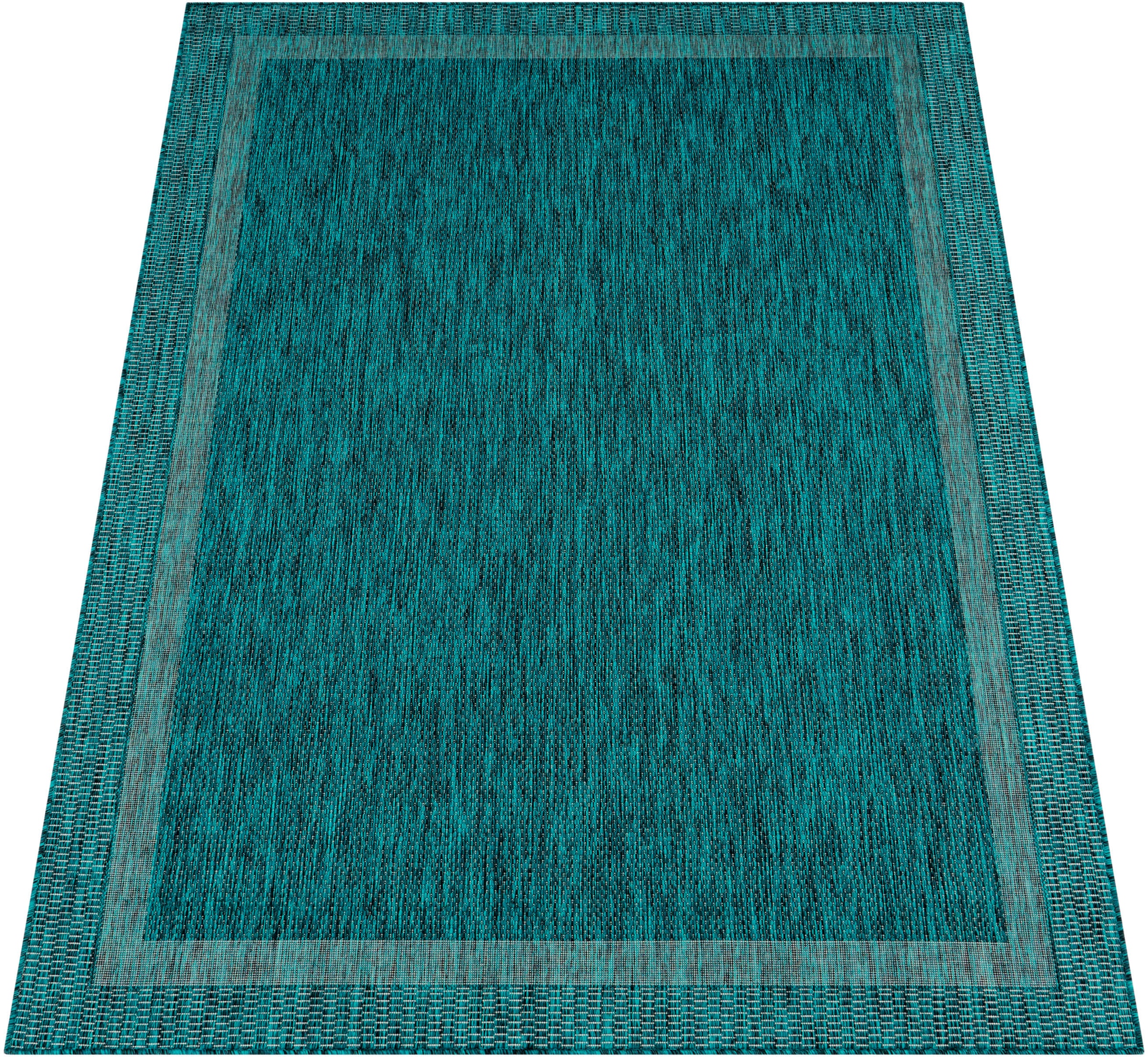 Paco Home Teppich Outdoor rechteckig, meliert, und Flachgewebe, dezenter 272«, »Roma geeignet kaufen mit In- Bordüre