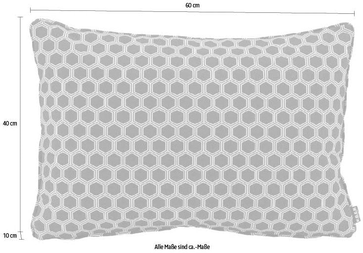 H.O.C.K. Coussin décoratif »Geomy« mit Wabenmuster, Kissenhülle mit Füllung, 1 Stück