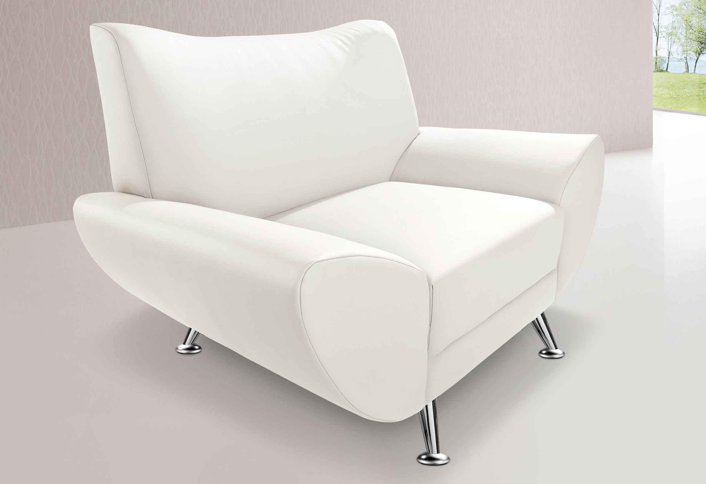 Home affaire Fauteuil »Saltare elegant und komfortabel, toller Designfuss, Breite 112cm«